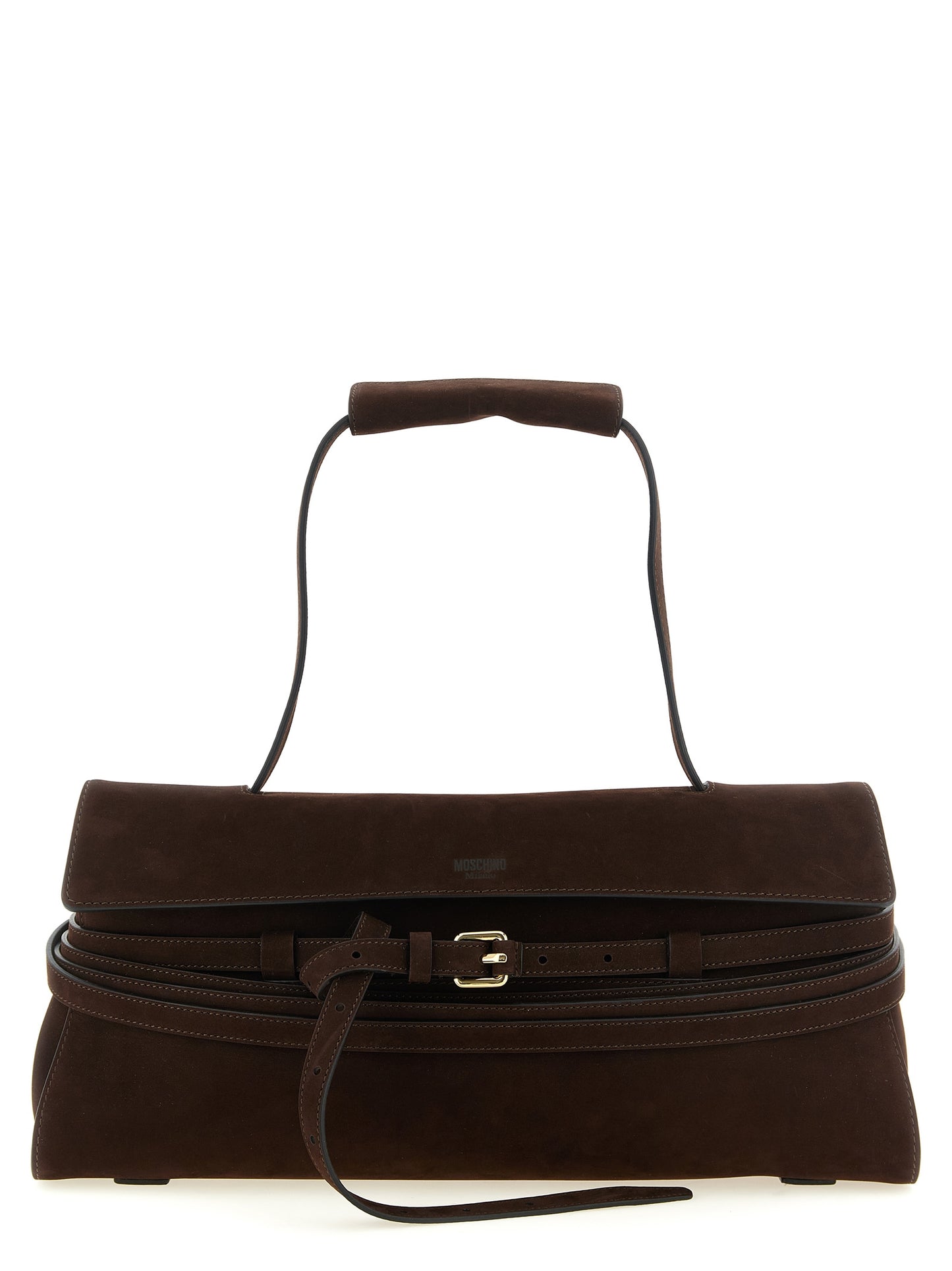 Moschino Brown 'Tie Me' Shoulder Bag braun