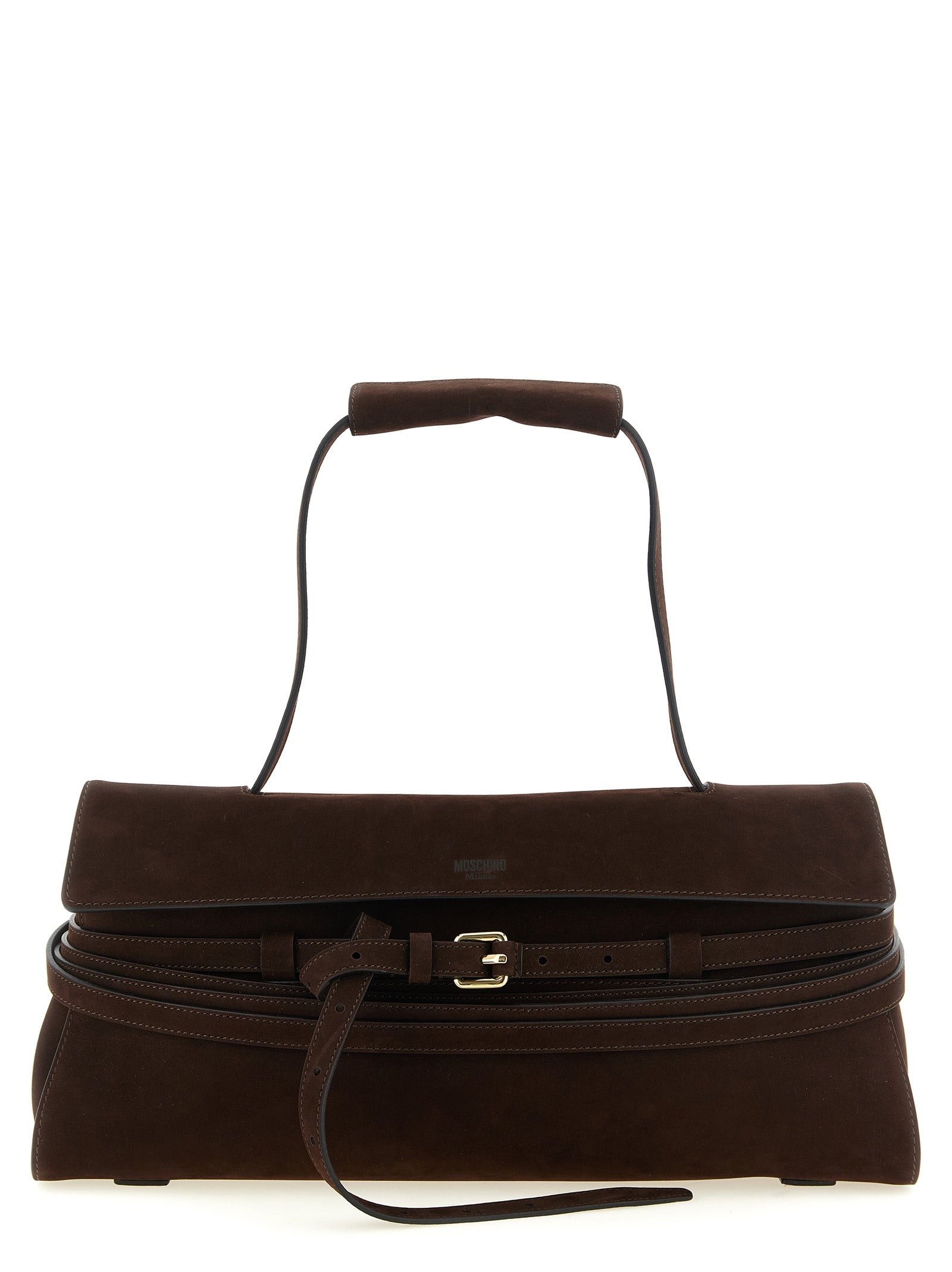 Moschino Brown 'Tie Me' Shoulder Bag braun