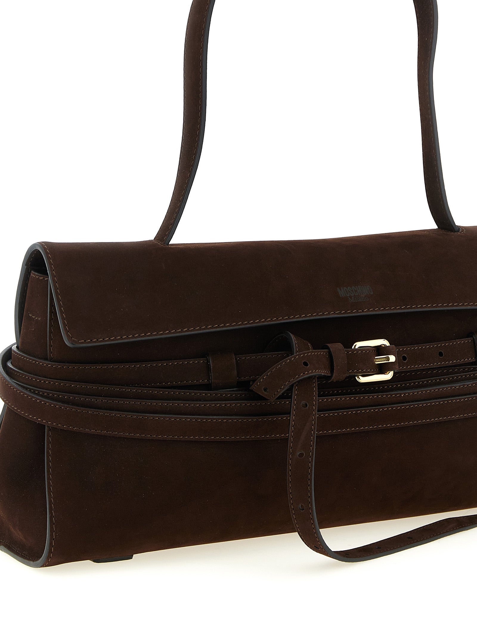 Moschino Brown 'Tie Me' Shoulder Bag braun
