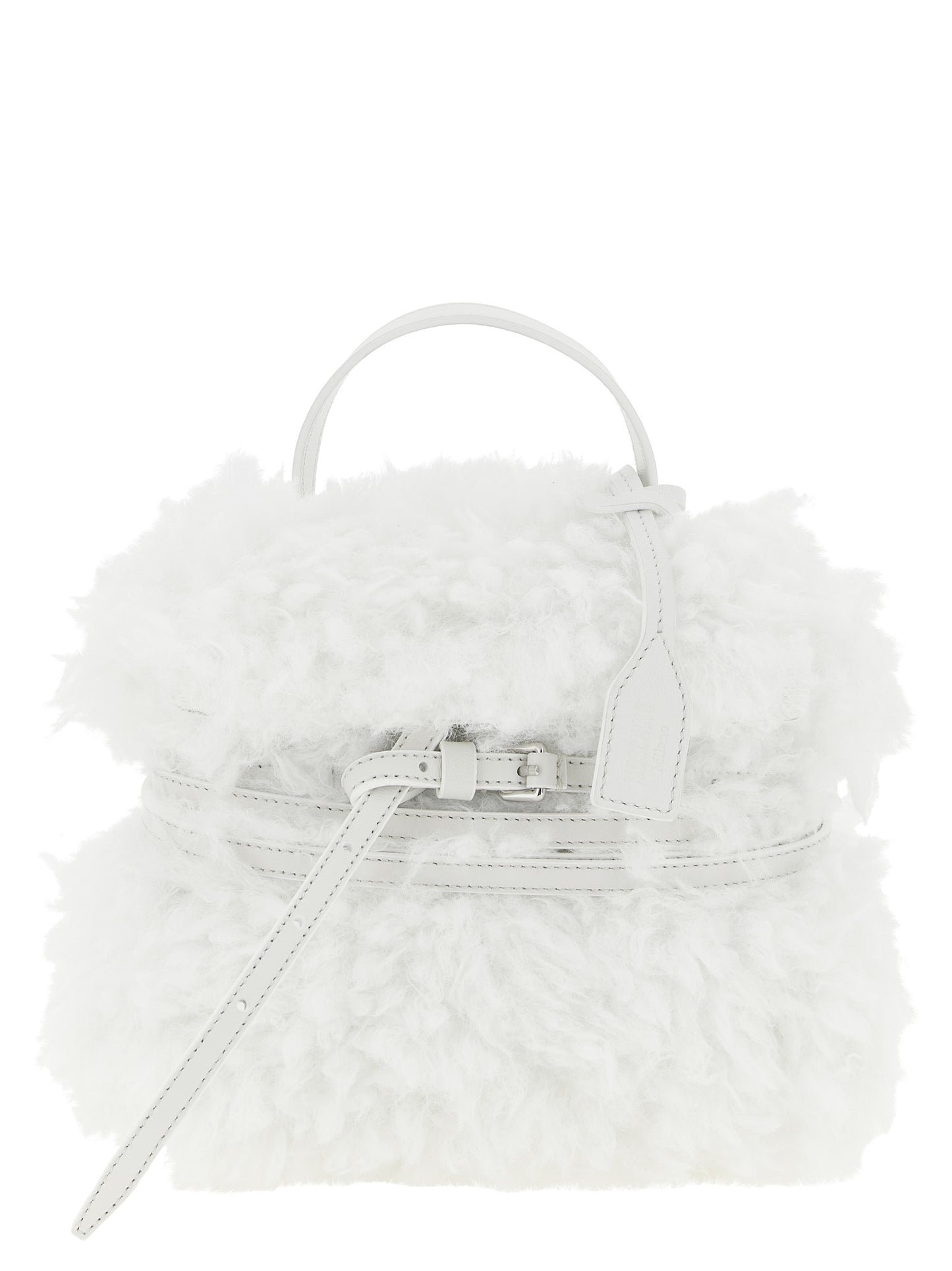 Moschino White 'S Bold' Small Handbag weiss