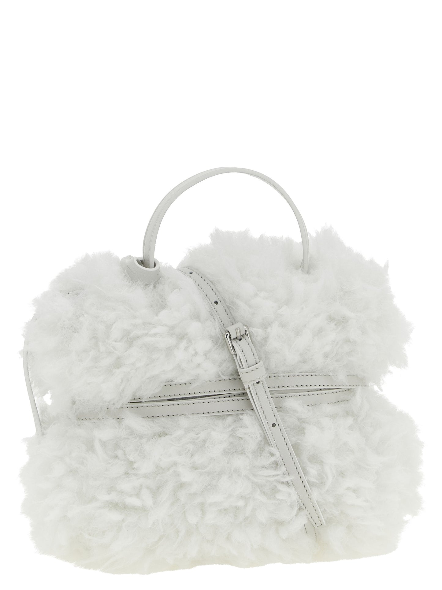 Moschino White 'S Bold' Small Handbag weiss