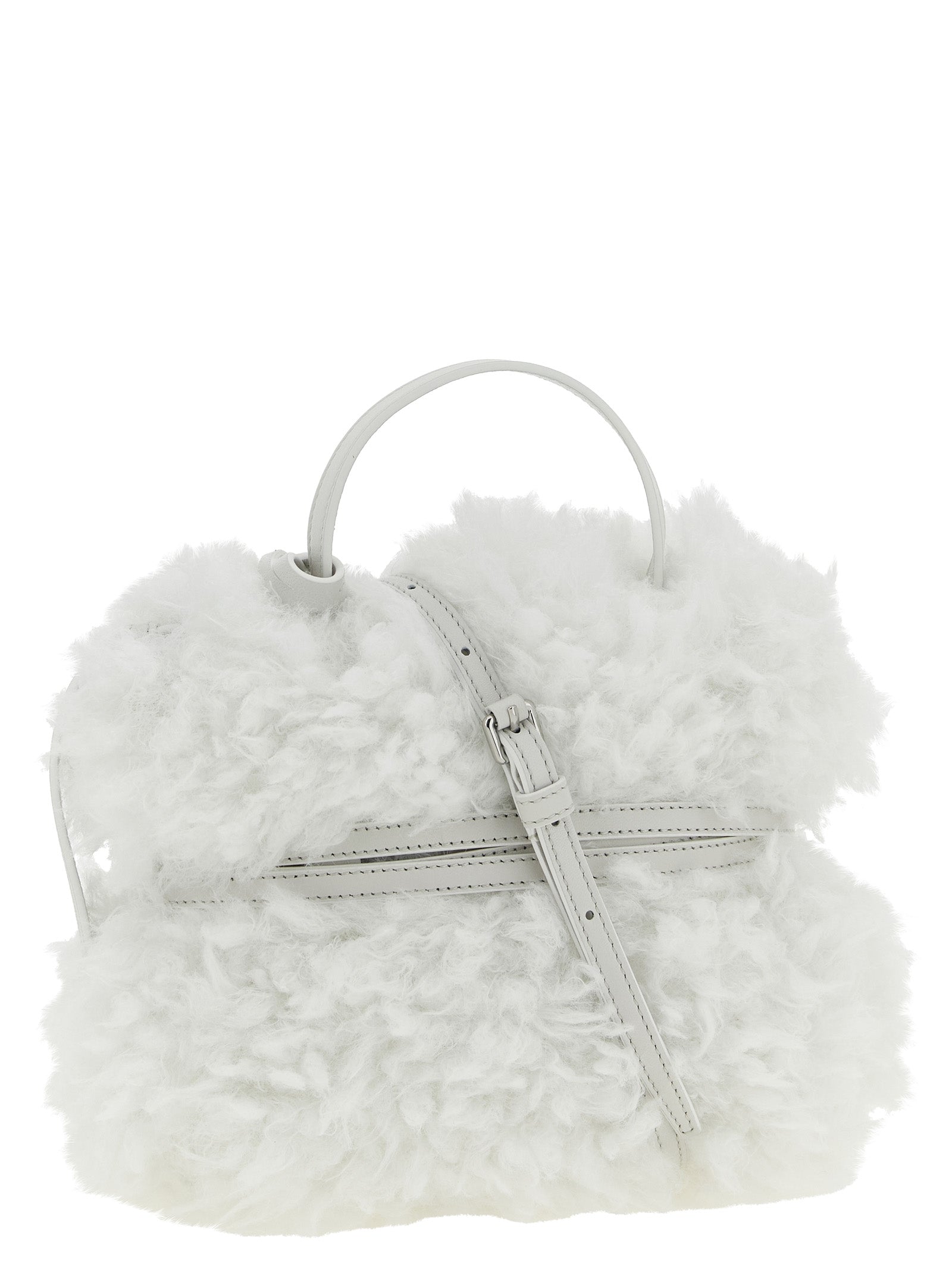 Moschino White 'S Bold' Small Handbag weiss