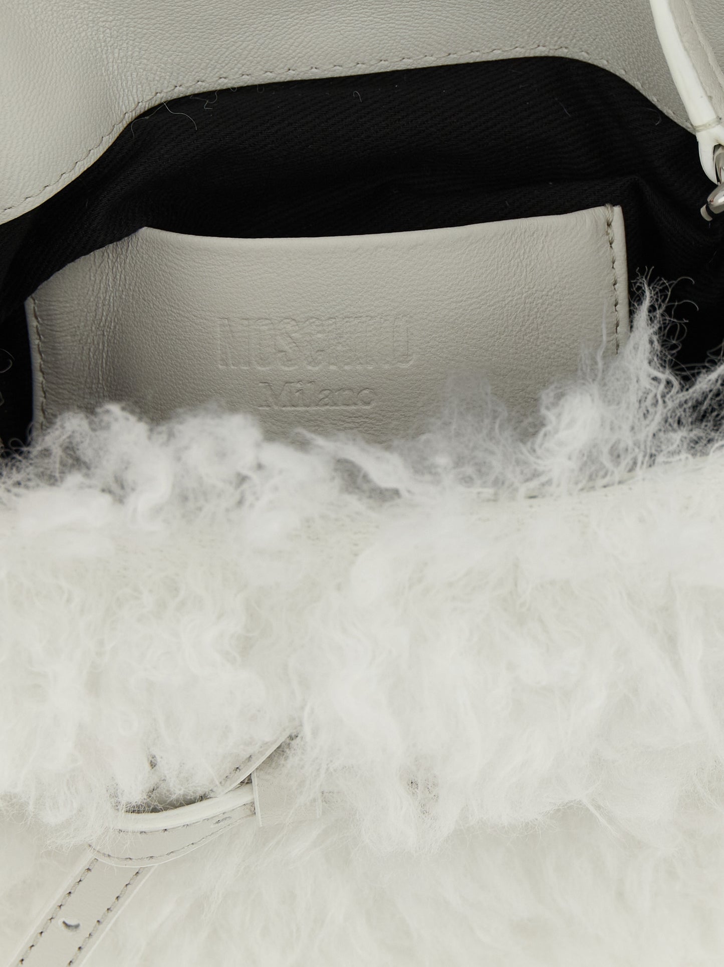 Moschino White 'S Bold' Small Handbag weiss