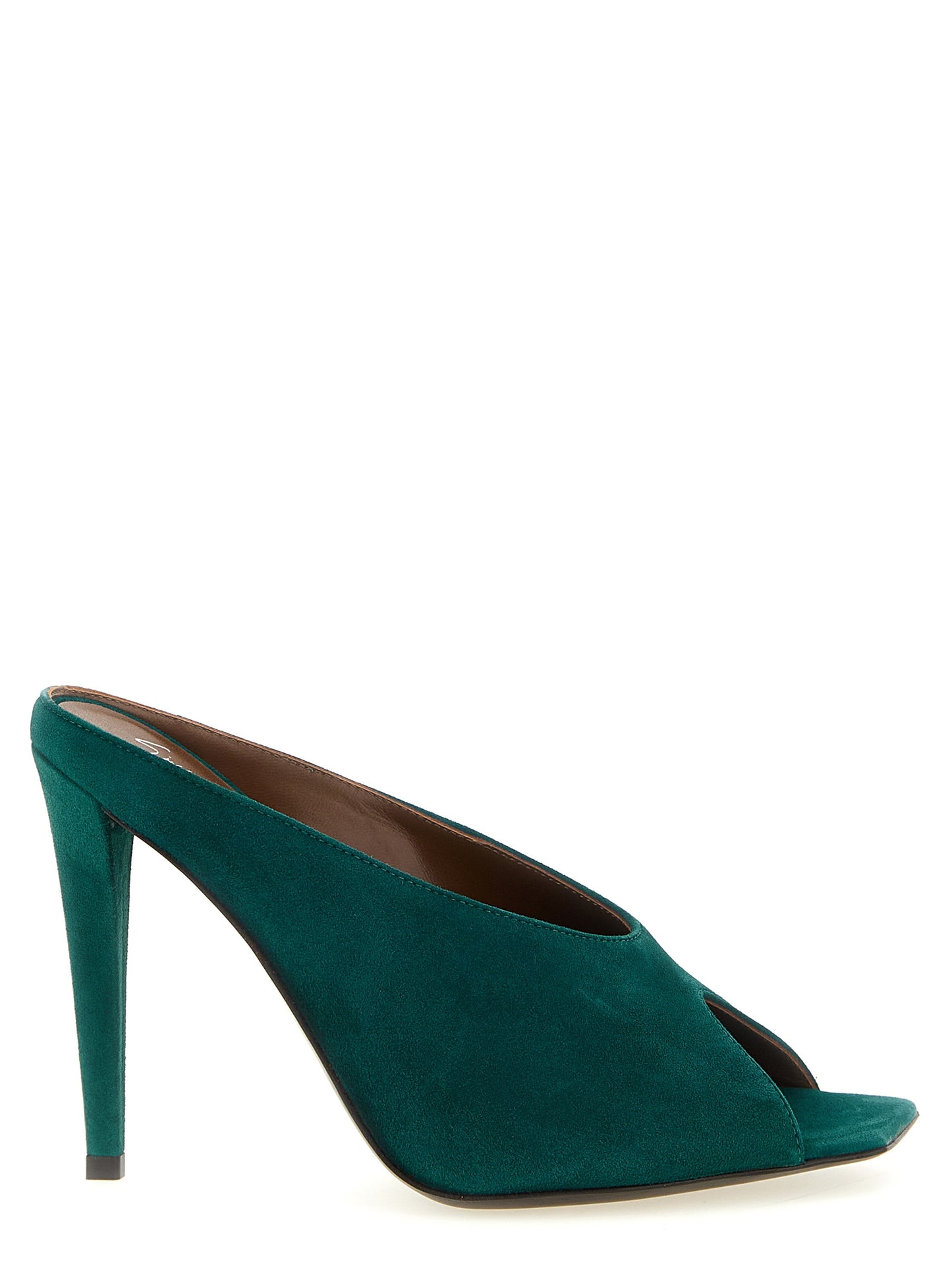 Giuseppe Zanotti Bicolor Suede Leather Stiletto Heel Sandals multicolor