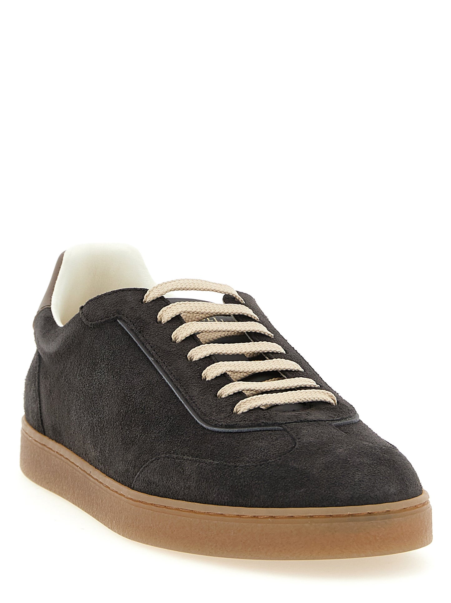 Brunello Cucinelli Gray 'Low Top' Sneakers grau