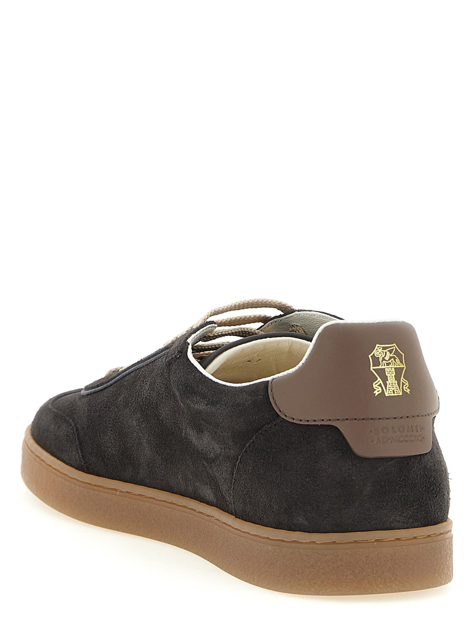 Brunello Cucinelli Gray 'Low Top' Sneakers grau
