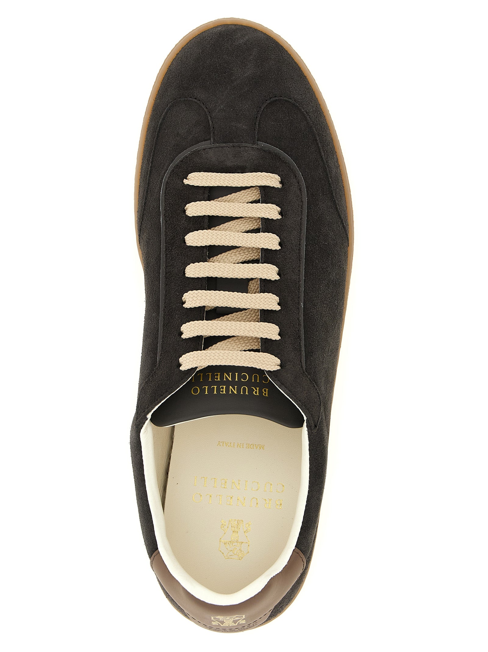 Brunello Cucinelli Gray 'Low Top' Sneakers grau