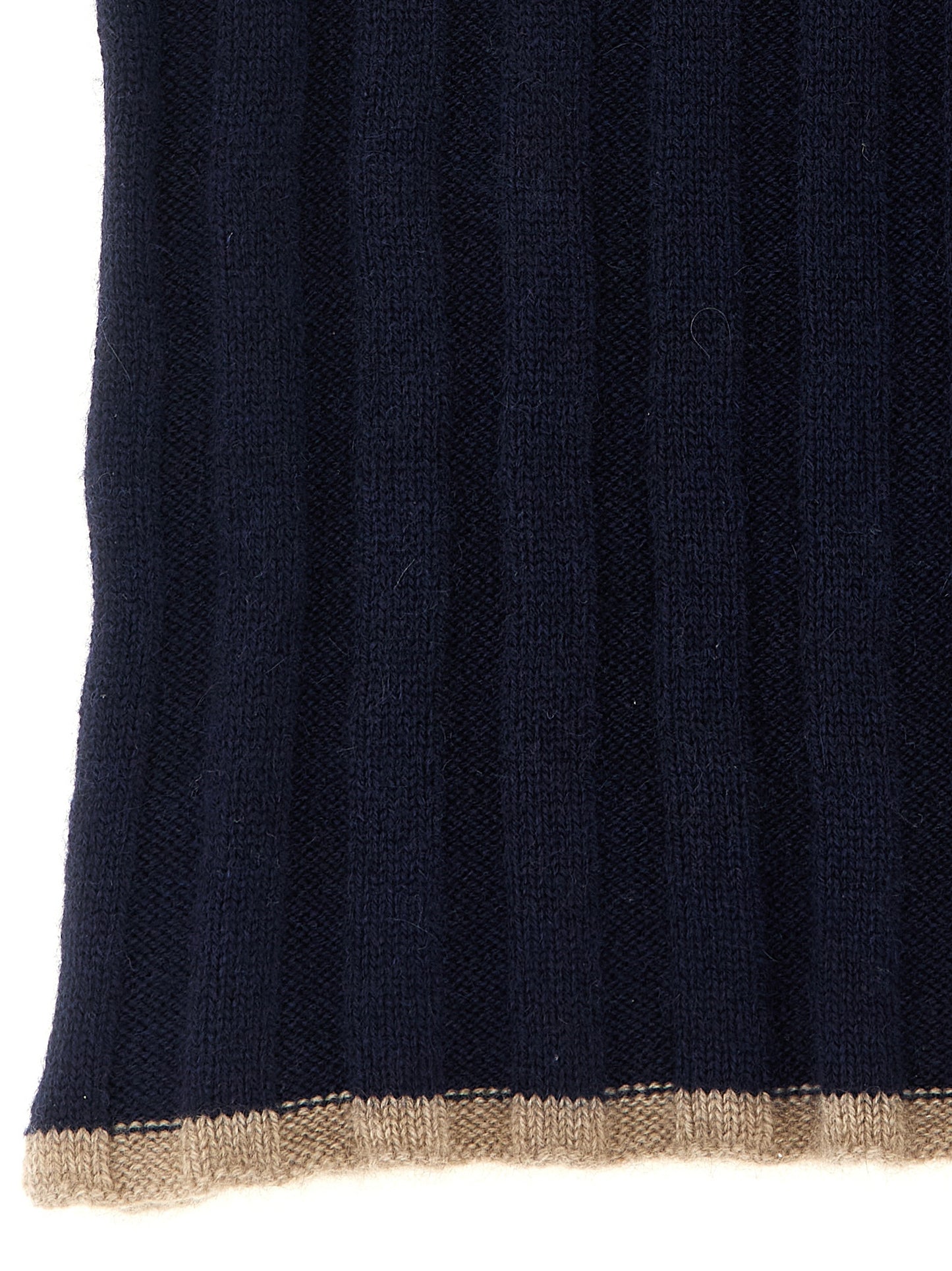 Brunello Cucinelli Blue Cashmere Scarf blau