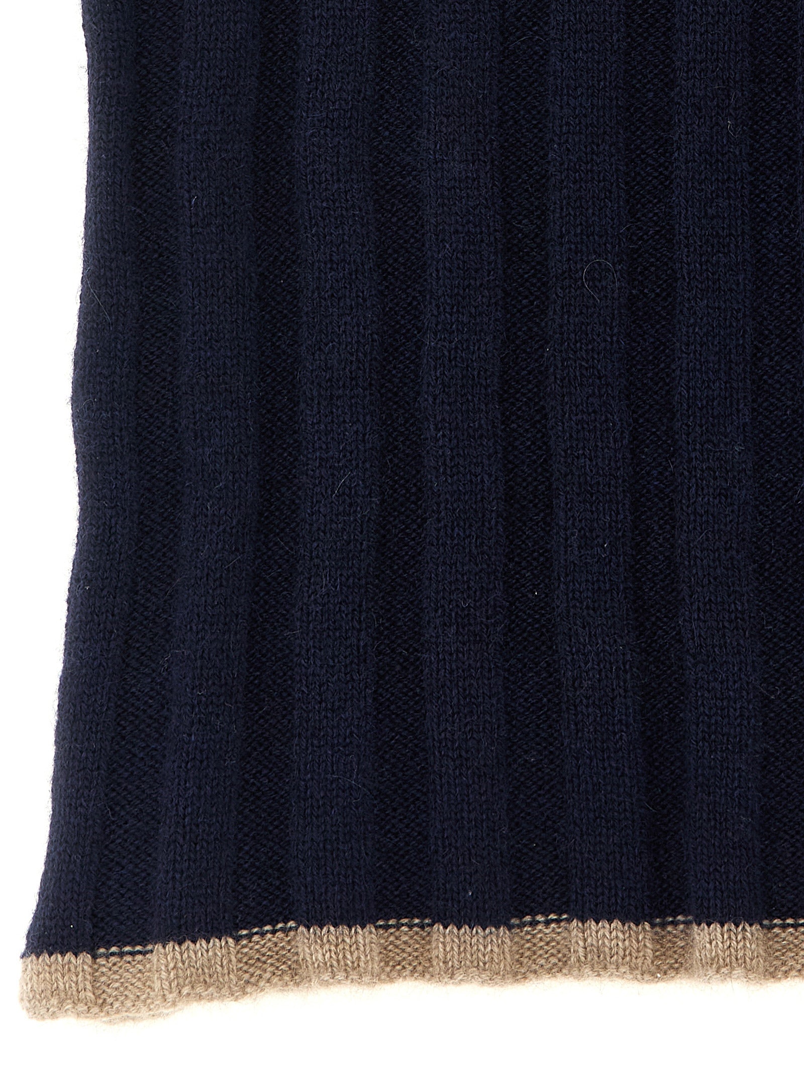 Brunello Cucinelli Blue Cashmere Scarf blau