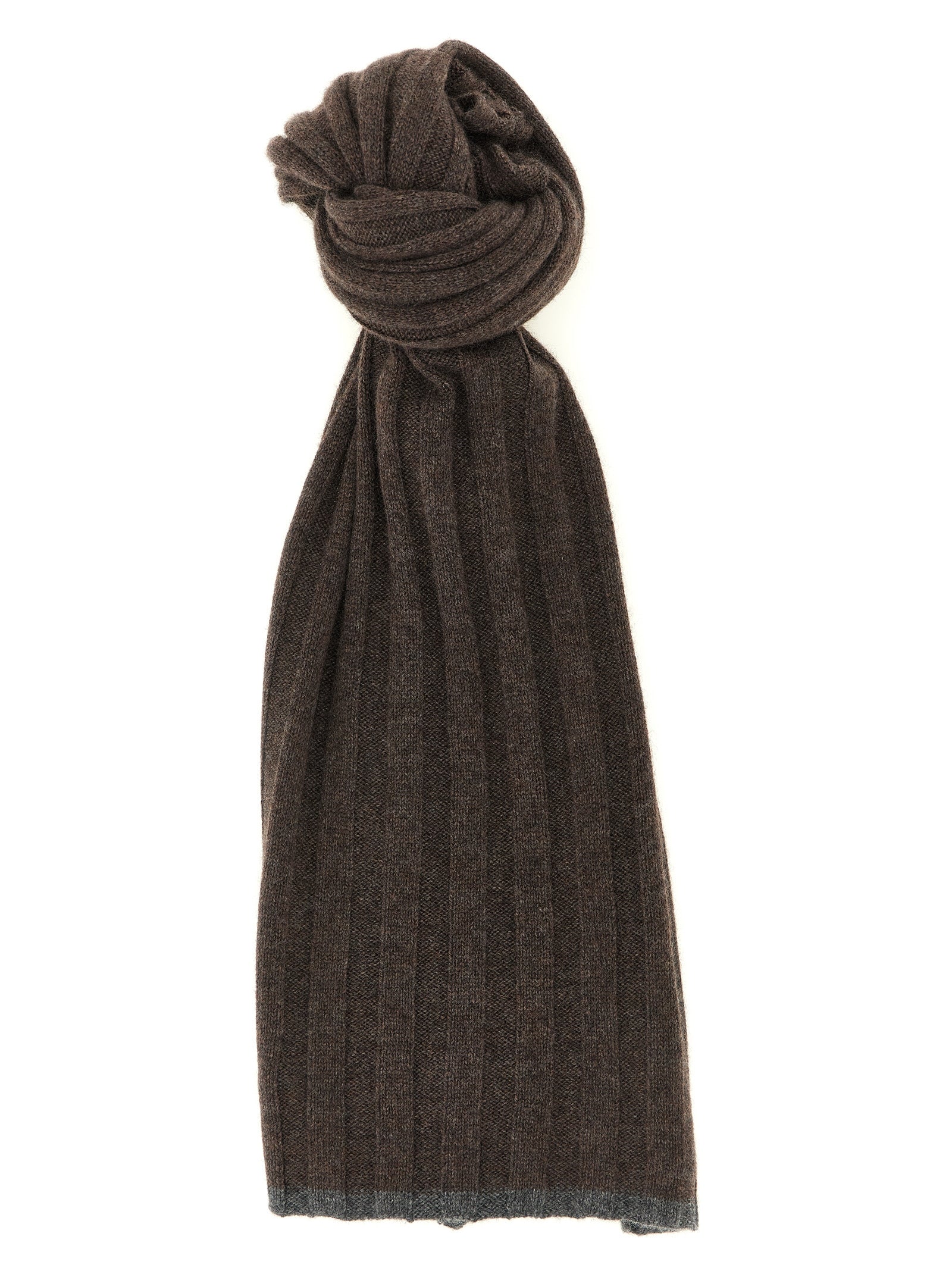 Brunello Cucinelli Brown Cashmere Scarf braun