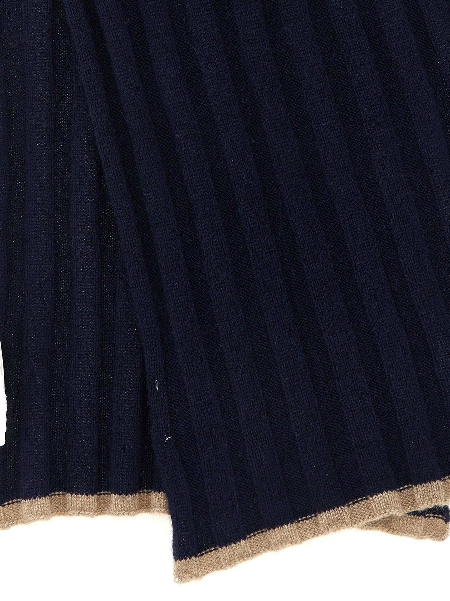 Brunello Cucinelli Blue Cashmere Scarf blau