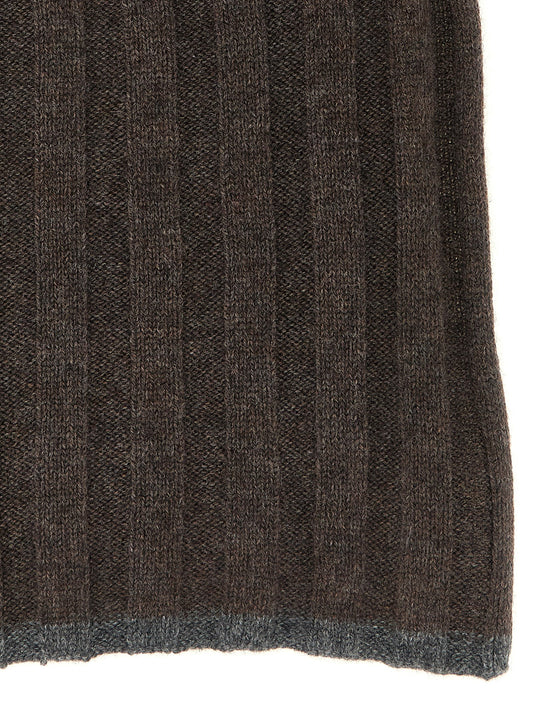 Brunello Cucinelli Brown Cashmere Scarf braun