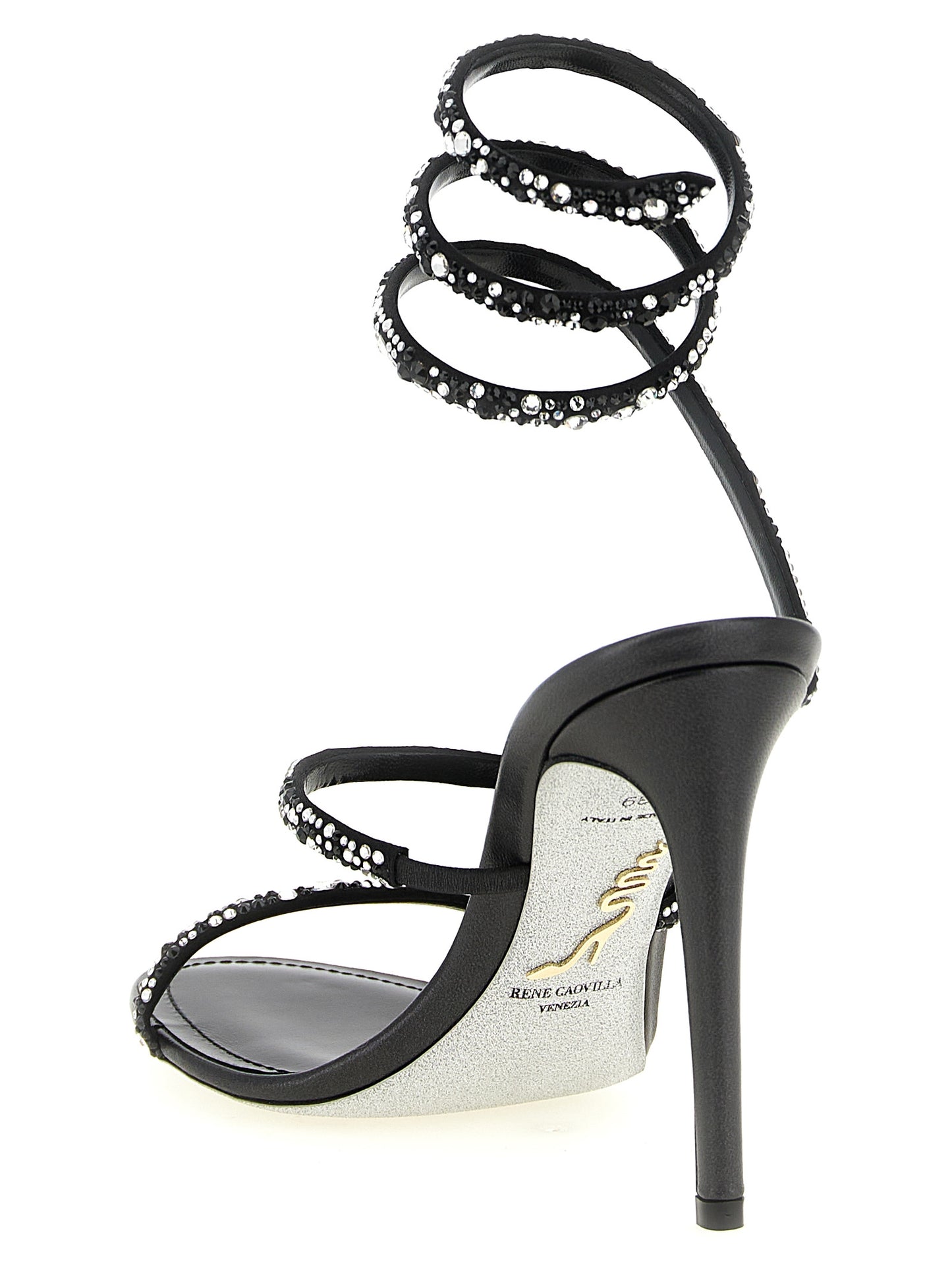 RENE CAOVILLA Bicolor 'Cleo' Sandals multicolor