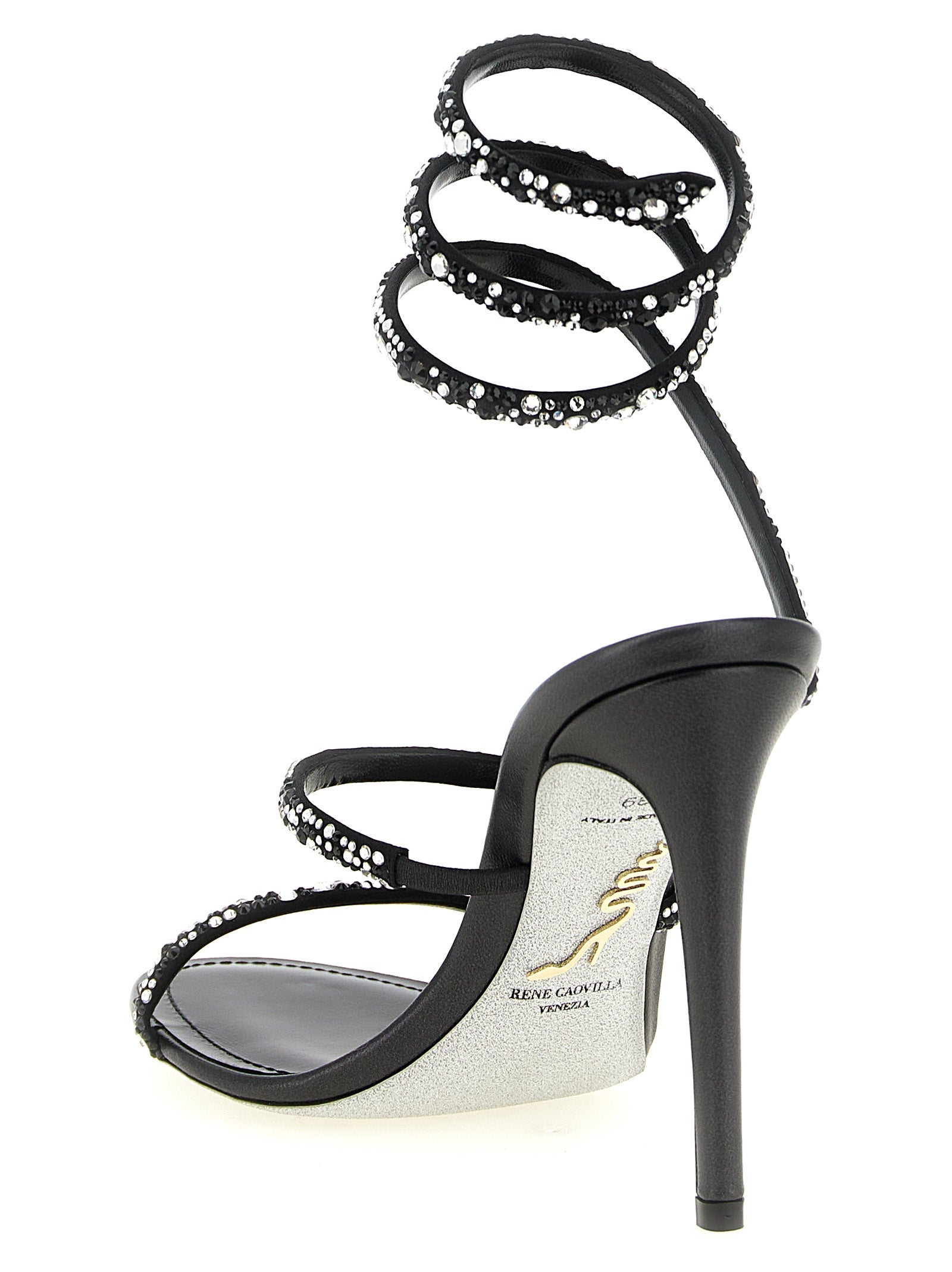 RENE CAOVILLA Bicolor 'Cleo' Sandals multicolor