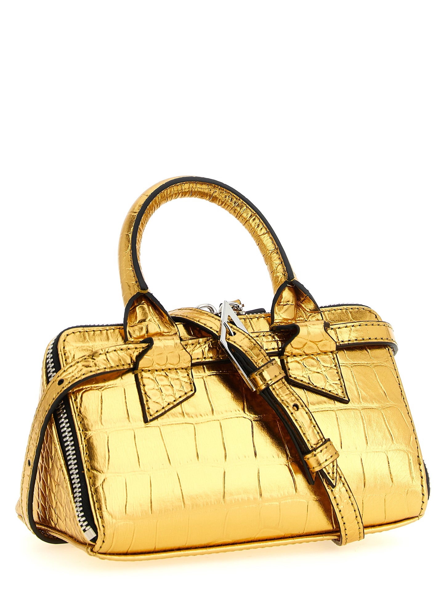 The Attico Gold 'Friday' Mini Handbag