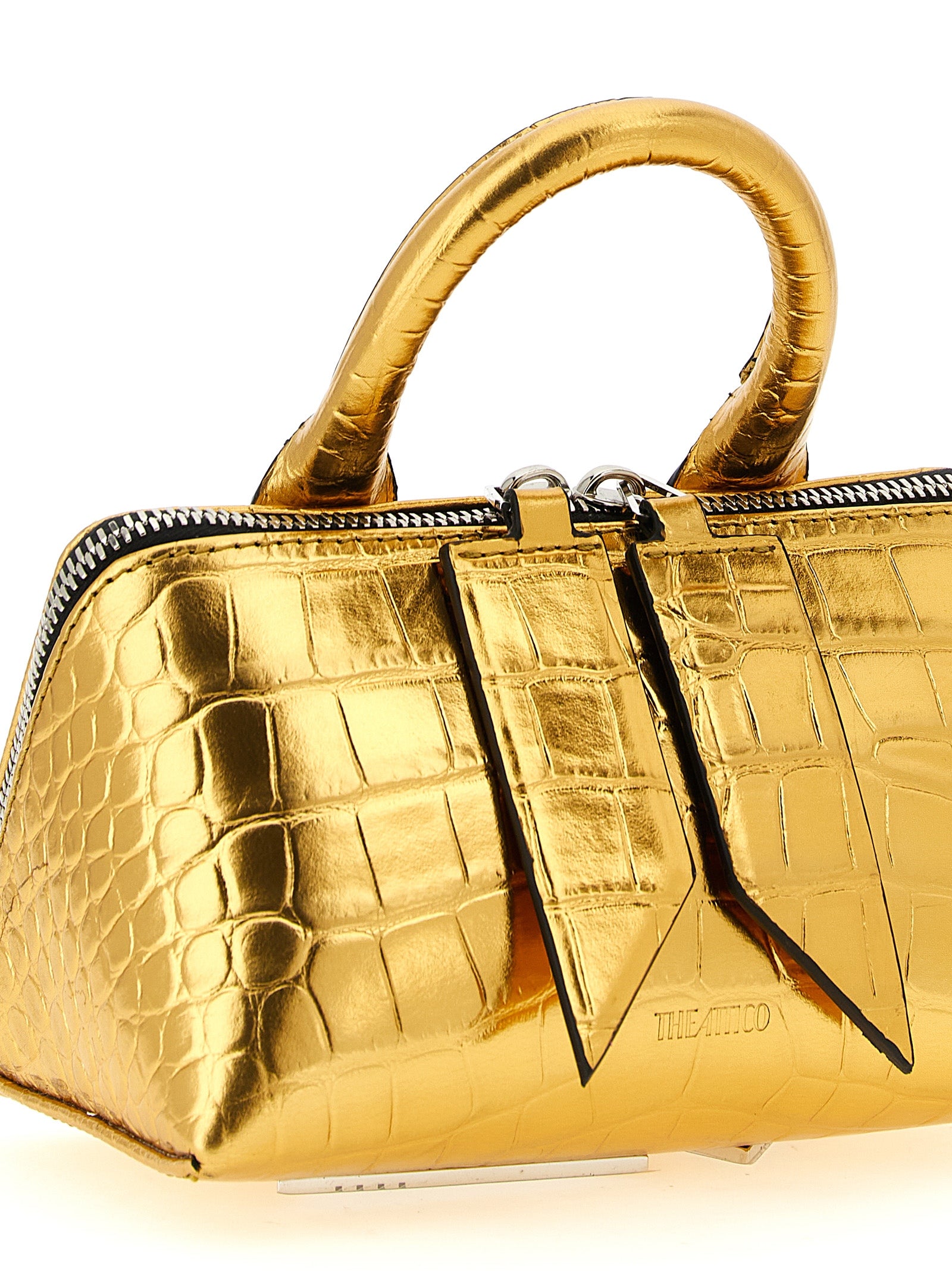 The Attico Gold 'Friday' Mini Handbag