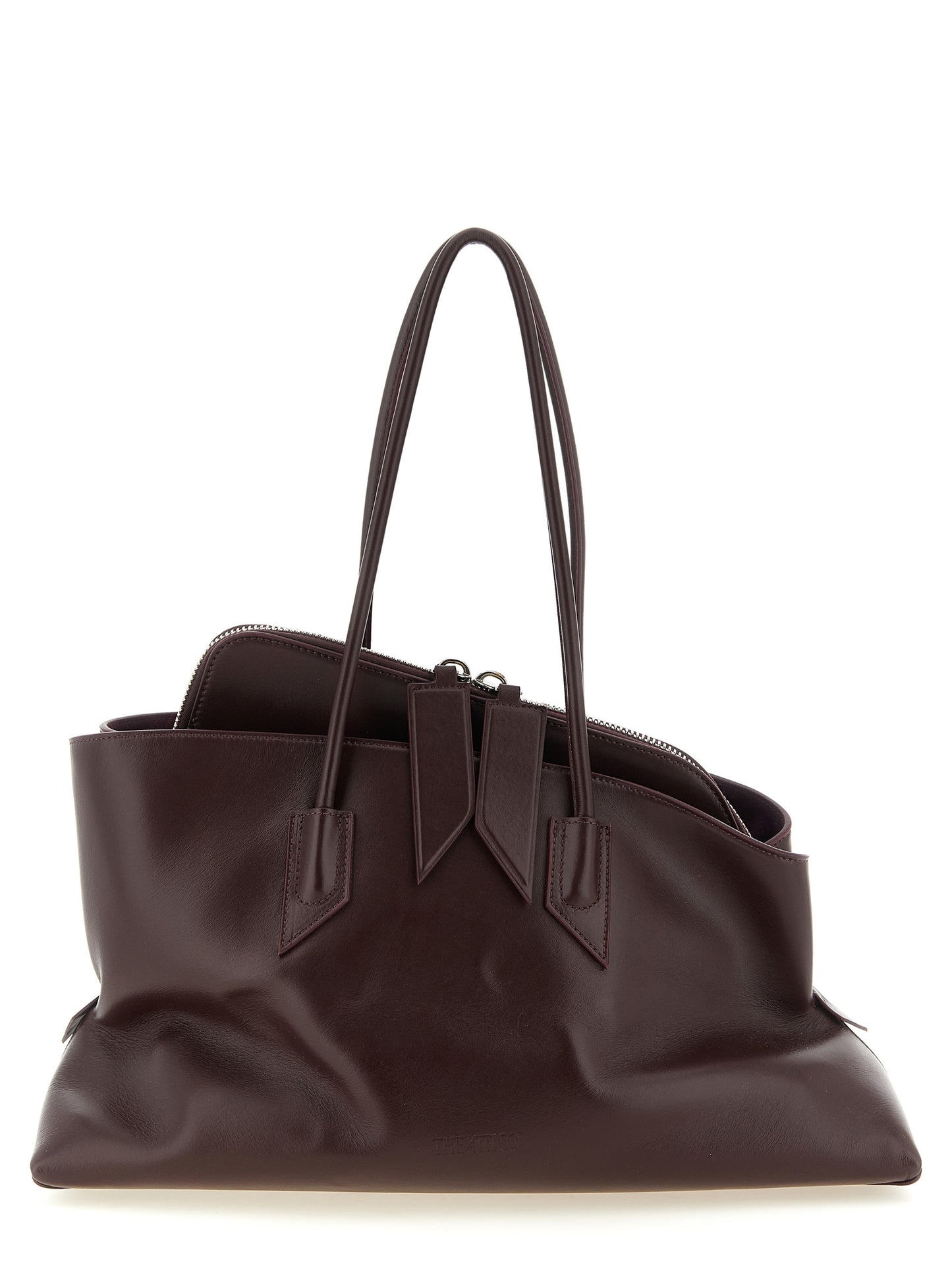 The Attico Purple 'La Passeggiata Medium' Shoulder Bag lila