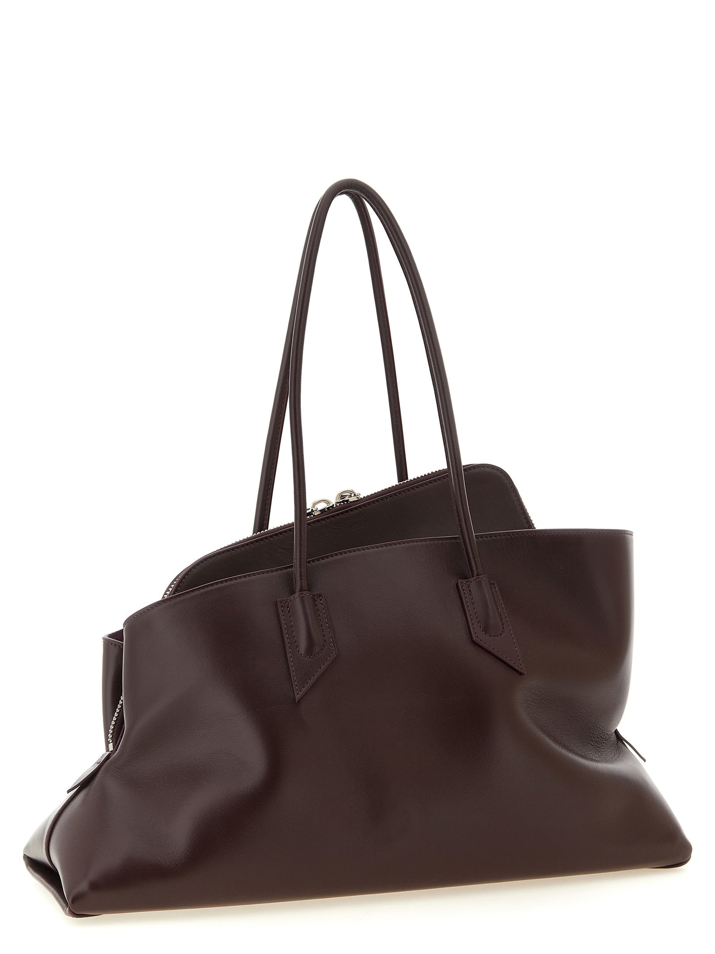 The Attico Purple 'La Passeggiata Medium' Shoulder Bag lila