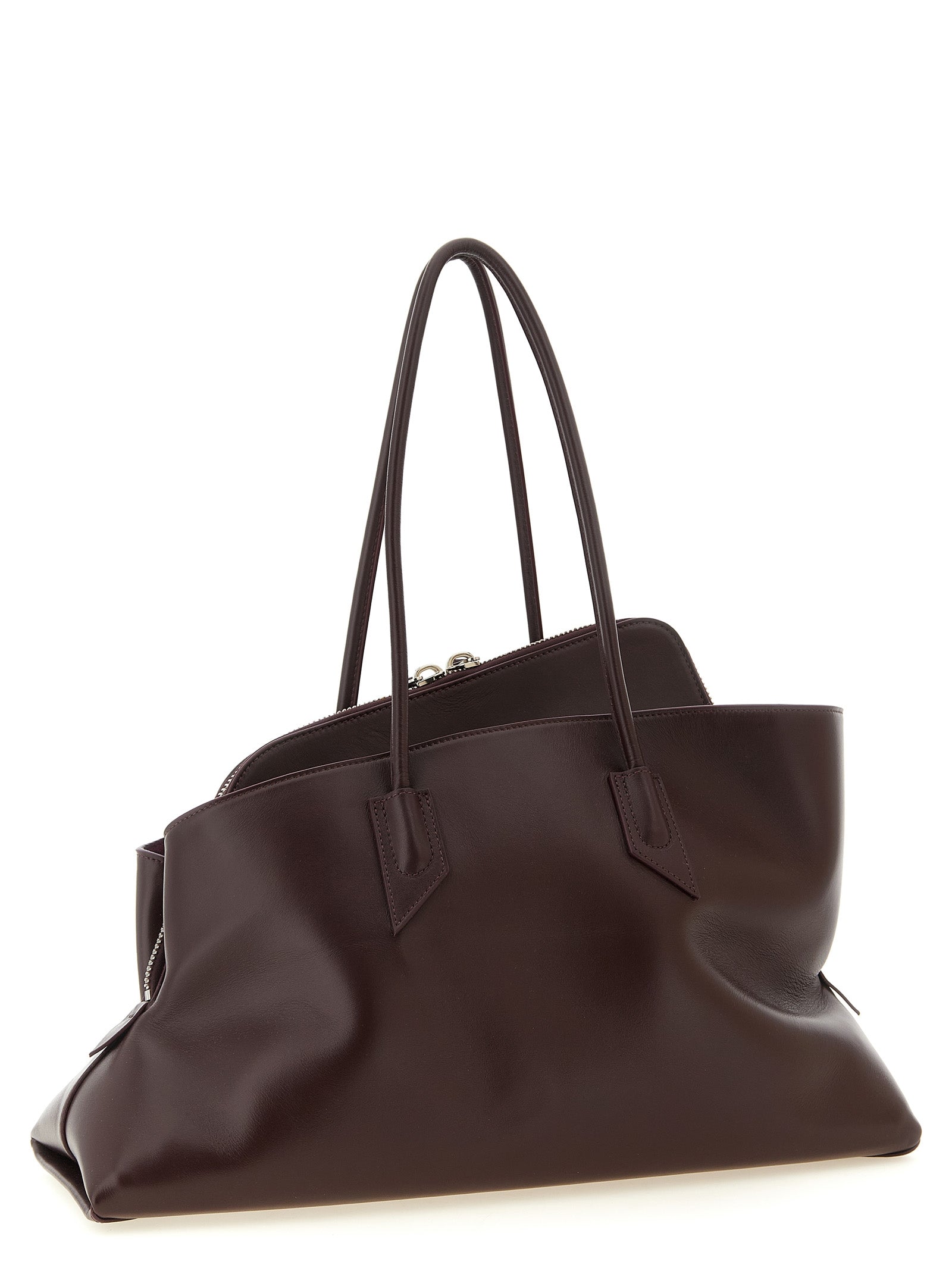 The Attico Purple 'La Passeggiata Medium' Shoulder Bag lila