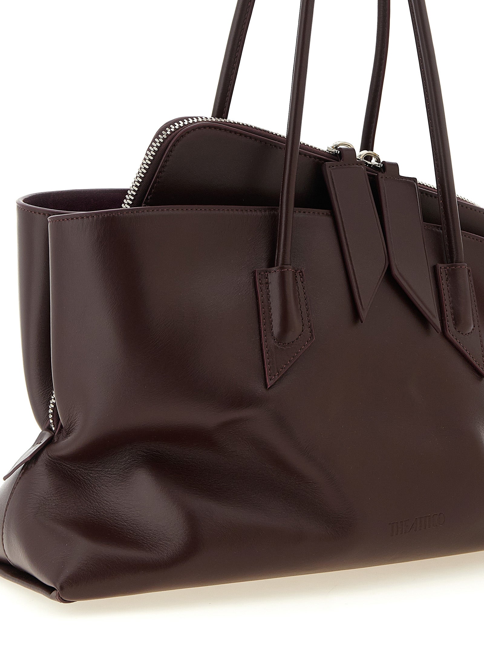 The Attico Purple 'La Passeggiata Medium' Shoulder Bag lila