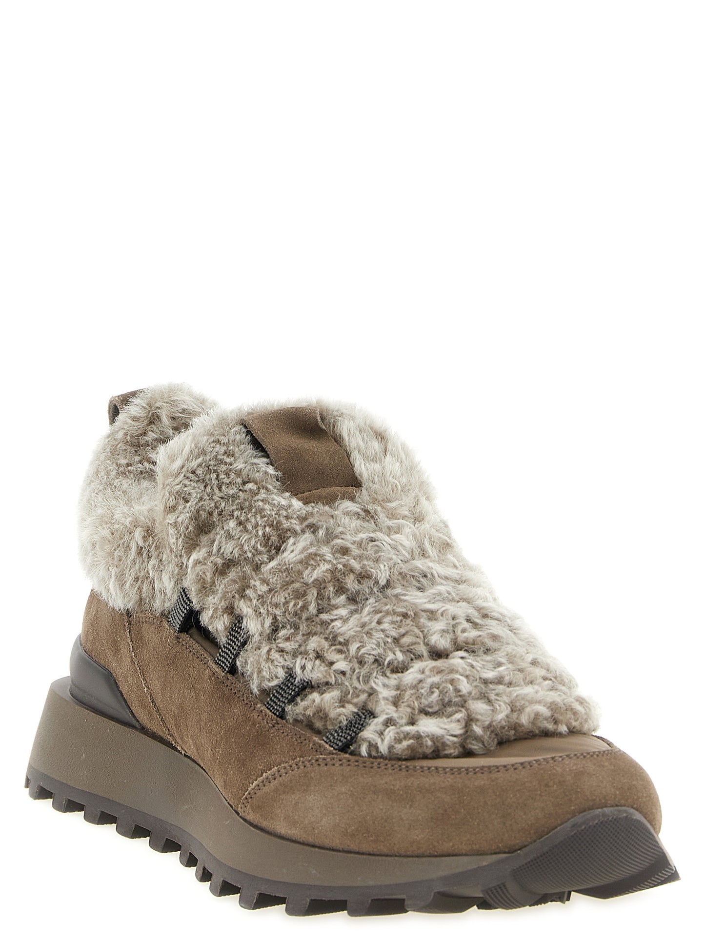 Brunello Cucinelli Brown 'Monile' Sneakers braun