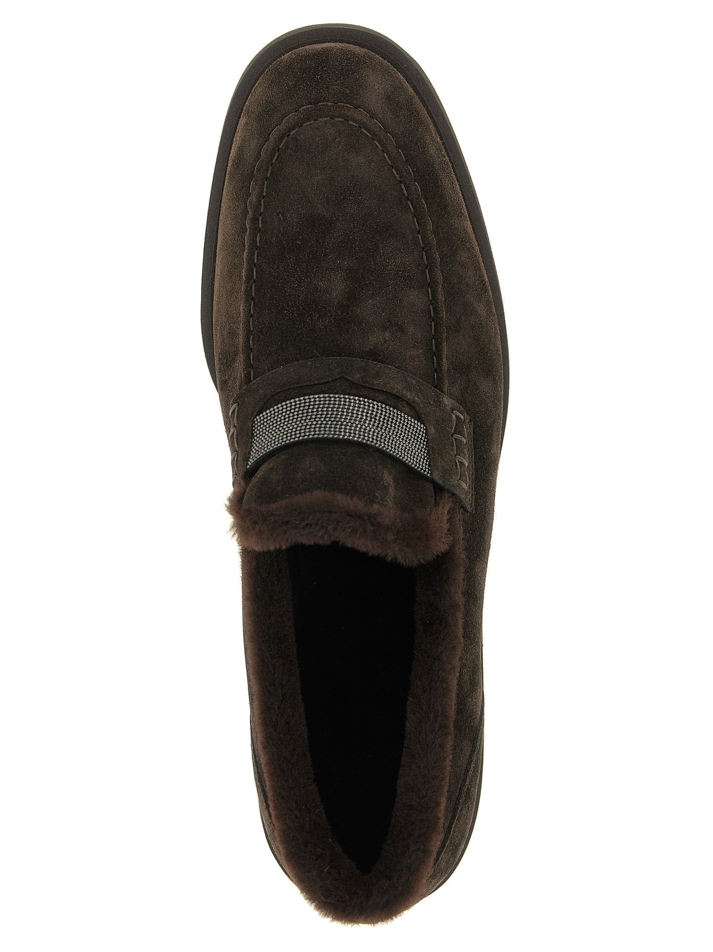 Brunello Cucinelli Brown 'S Exquisite' Micro Loafers braun