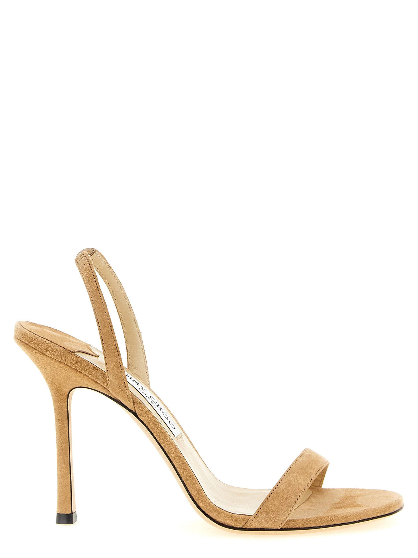 Jimmy Choo Beige 'Jenn' Mini Sandals