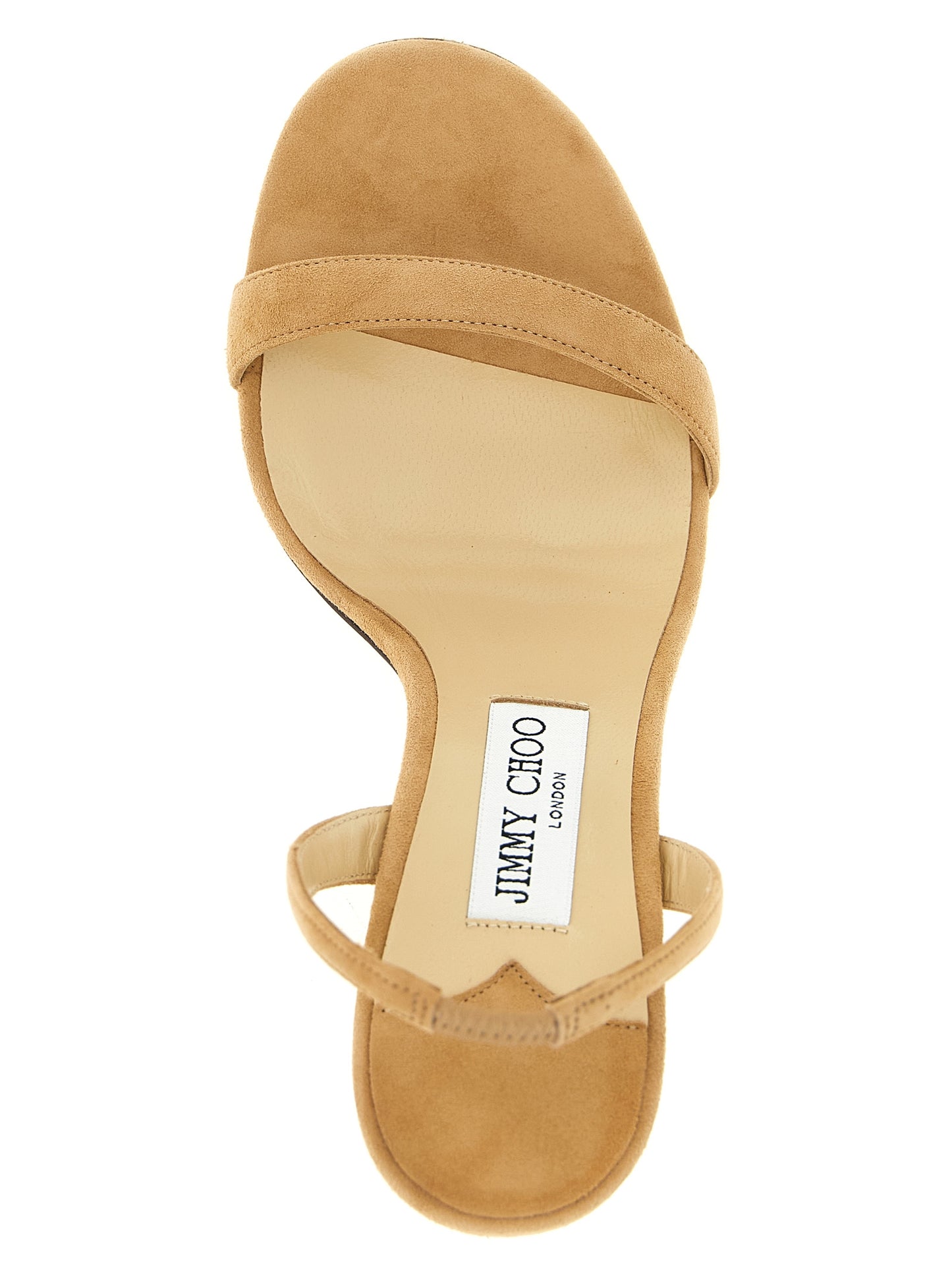 Jimmy Choo Beige 'Jenn' Mini Sandals