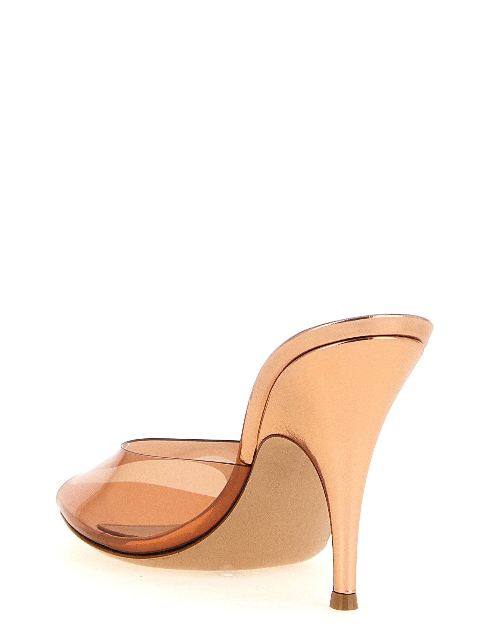 Gianvito Rossi Orange 'Sofia' Mini Sandals