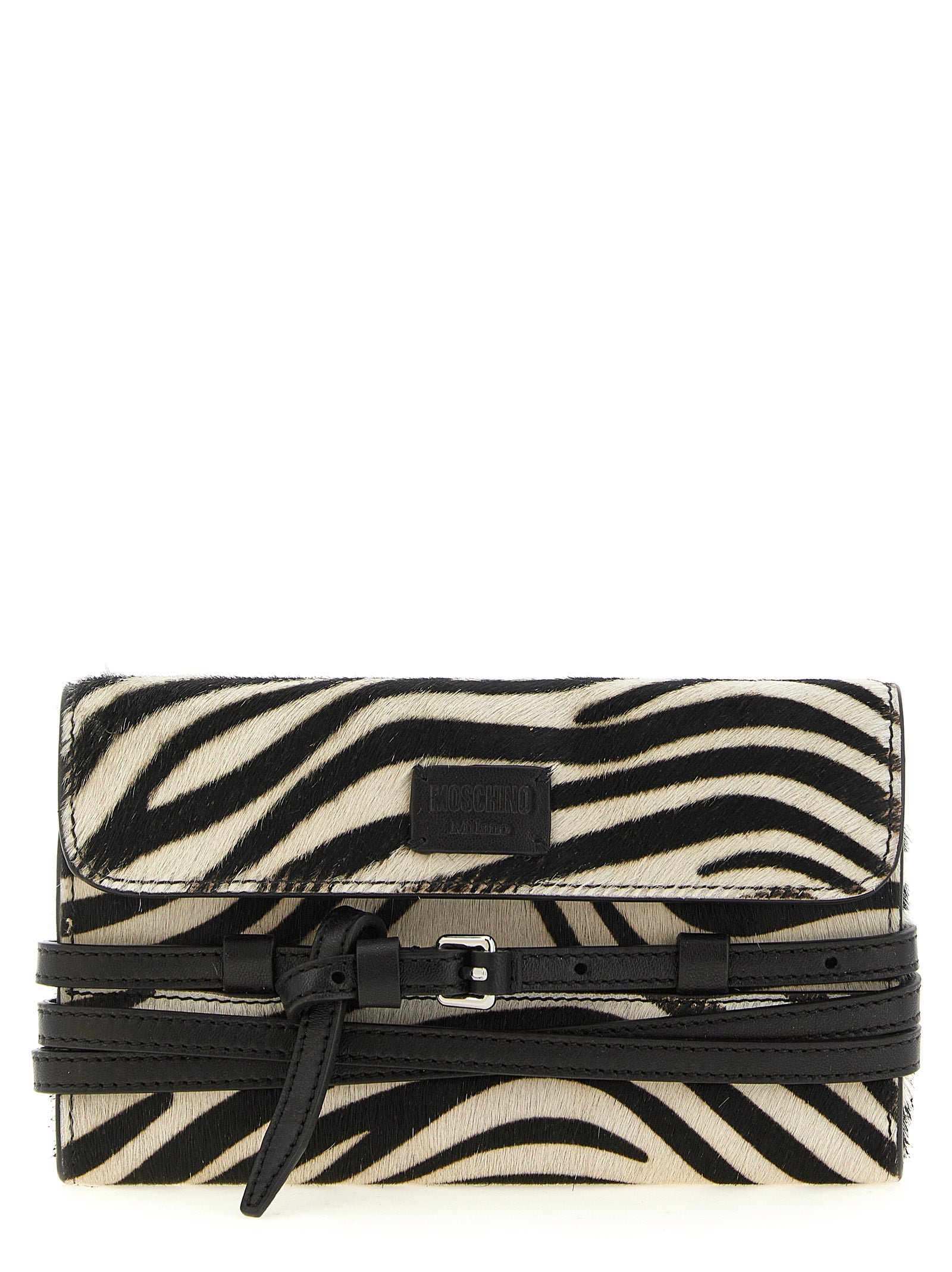 Moschino Bicolor 'Tie Me' Mini Wallet multicolor