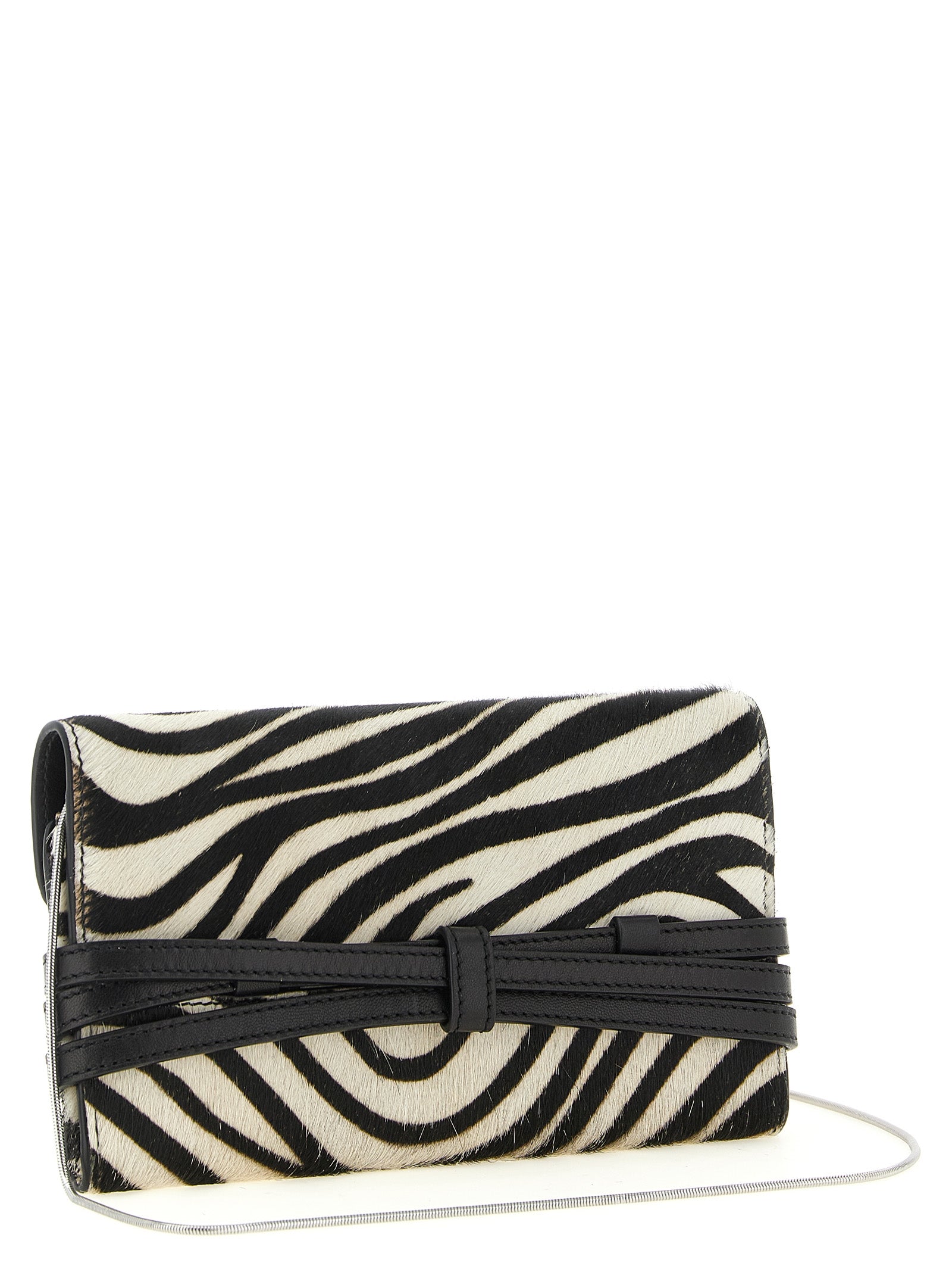 Moschino Bicolor 'Tie Me' Mini Wallet multicolor
