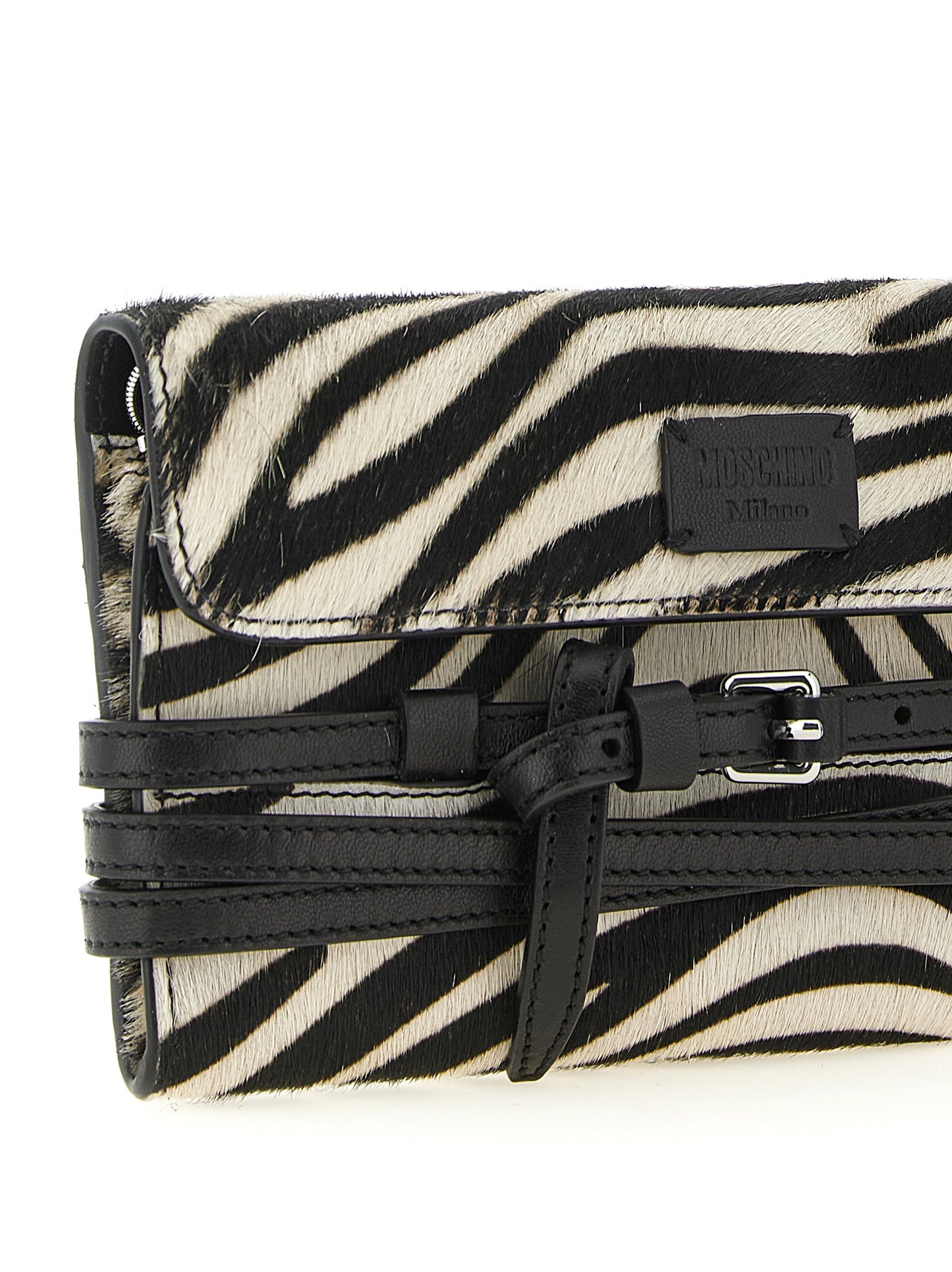 Moschino Bicolor 'Tie Me' Mini Wallet multicolor