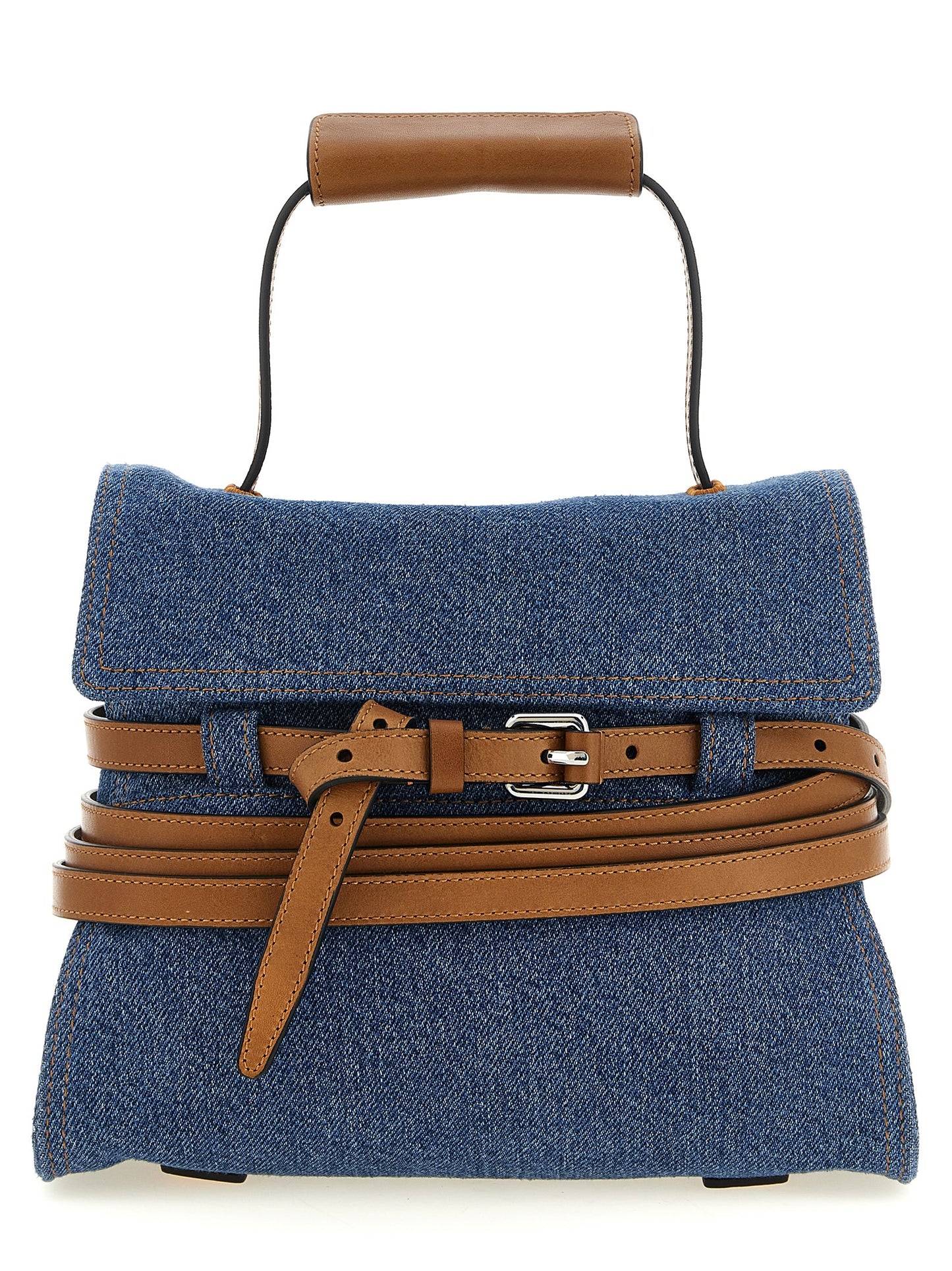 Moschino Blue 'Tie Me' Handbag blau
