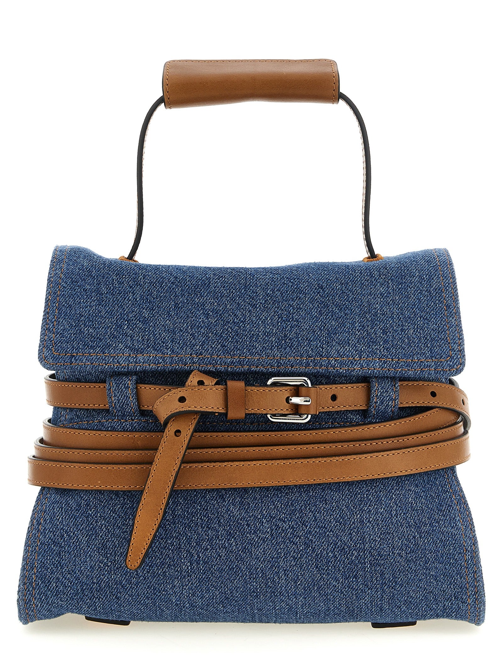 Moschino Blue 'Tie Me' Handbag blau