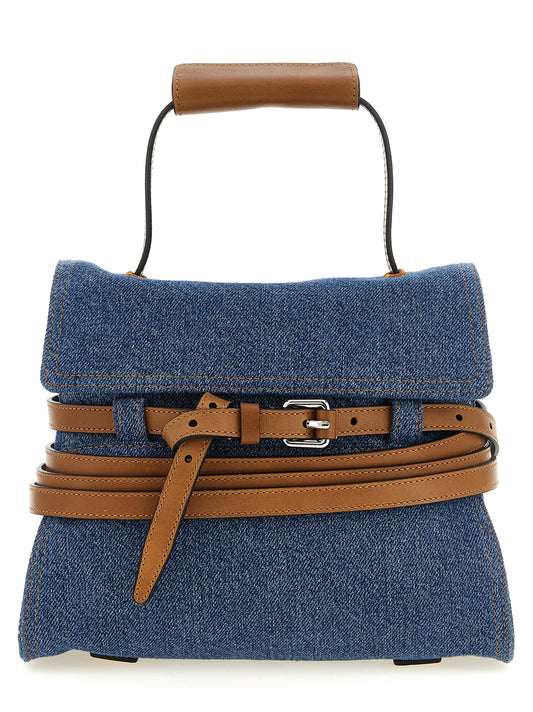 Moschino Blue 'Tie Me' Handbag blau