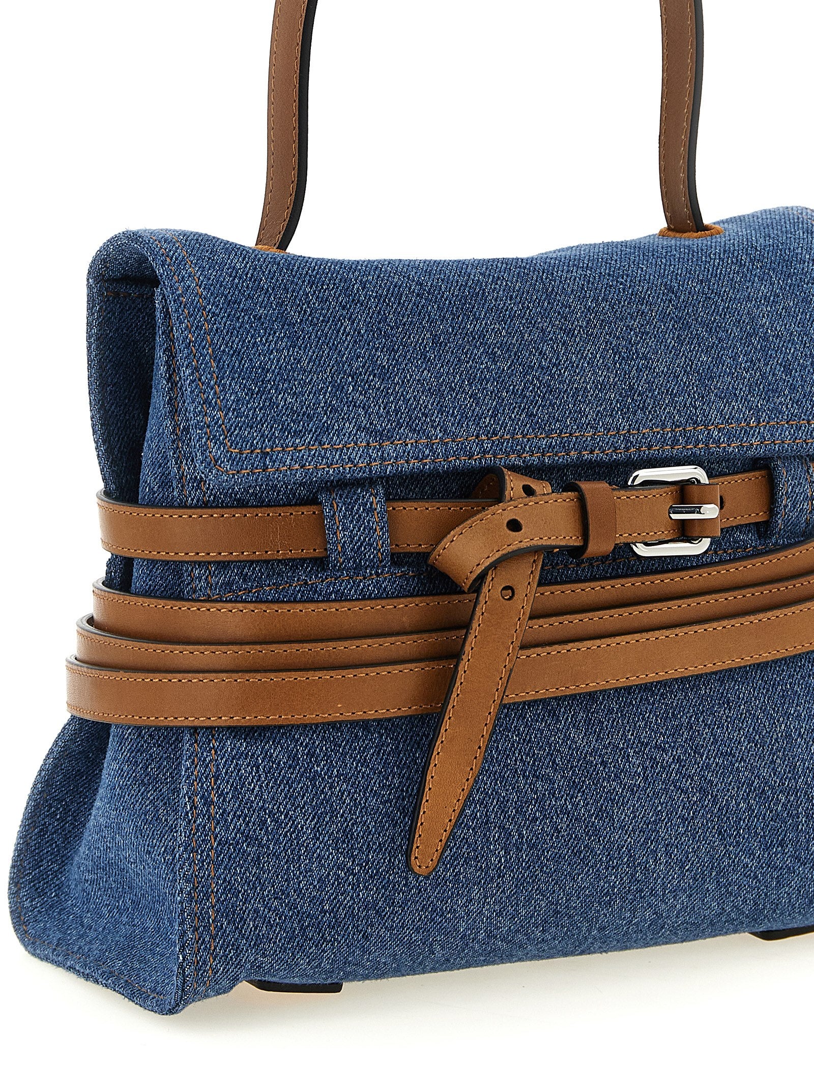 Moschino Blue 'Tie Me' Handbag blau
