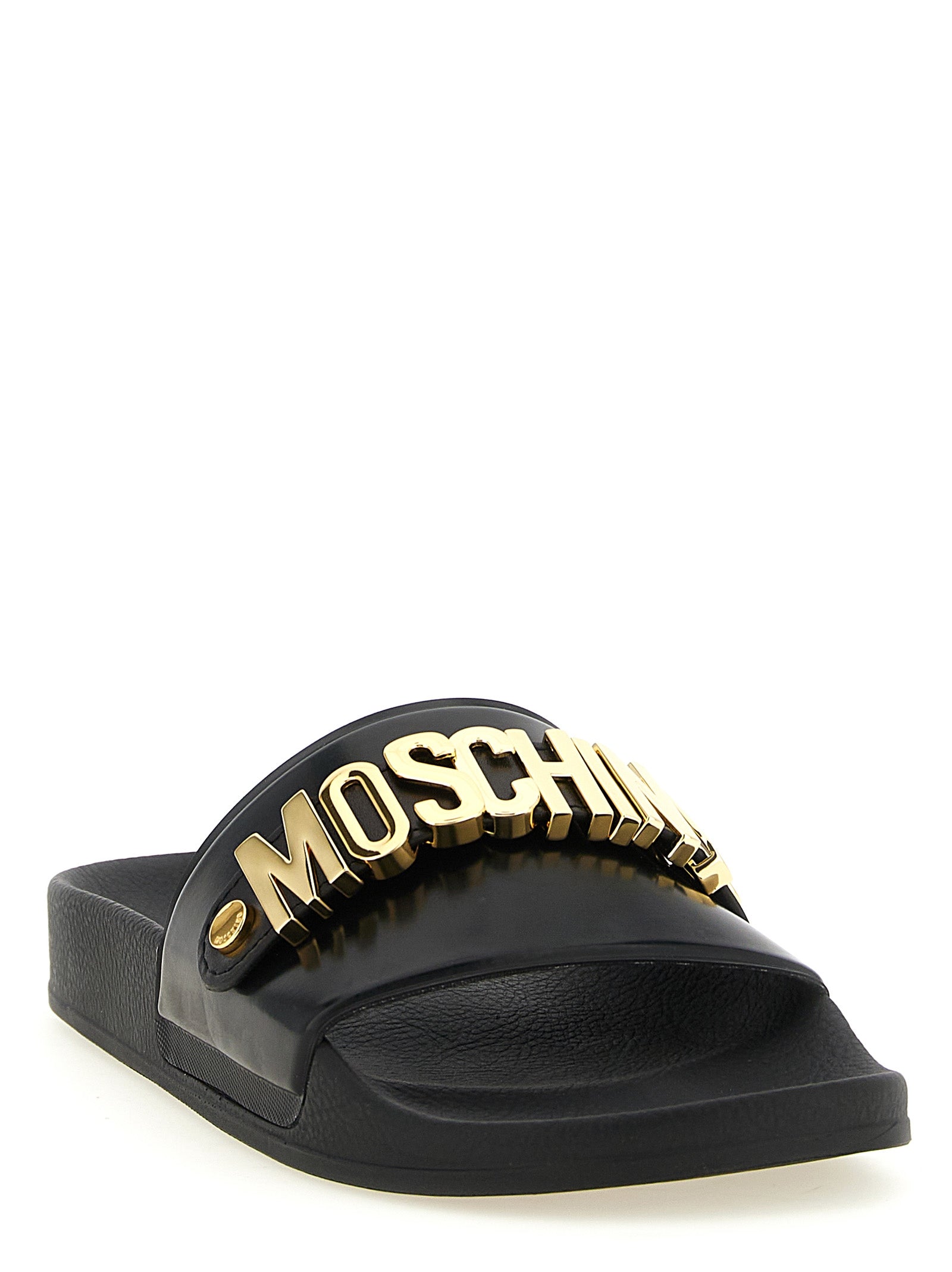 Moschino Gold 'Pool' Sandals