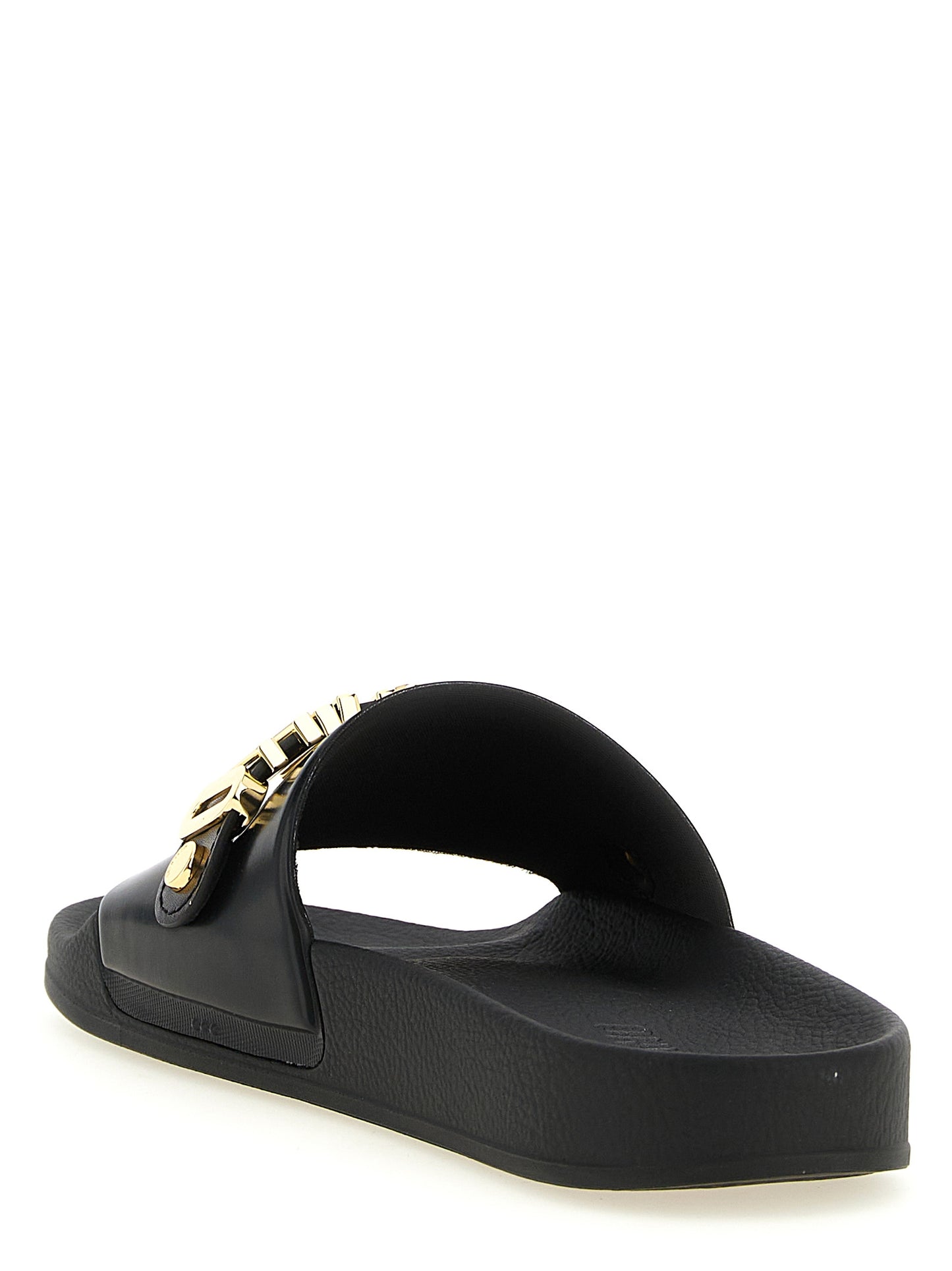 Moschino Gold 'Pool' Sandals