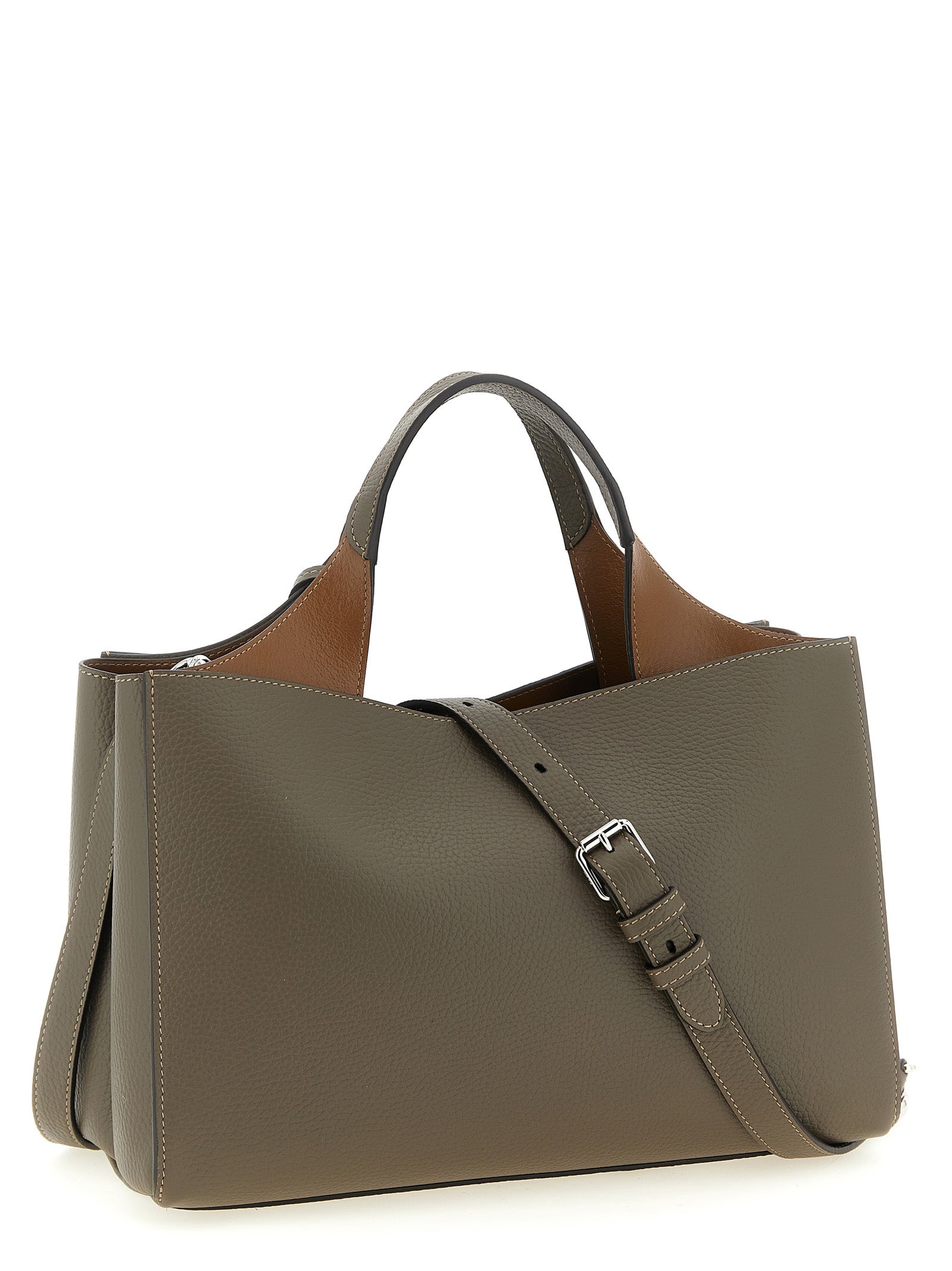 Tod's Gray 'T Timeless' Small Handbag grau