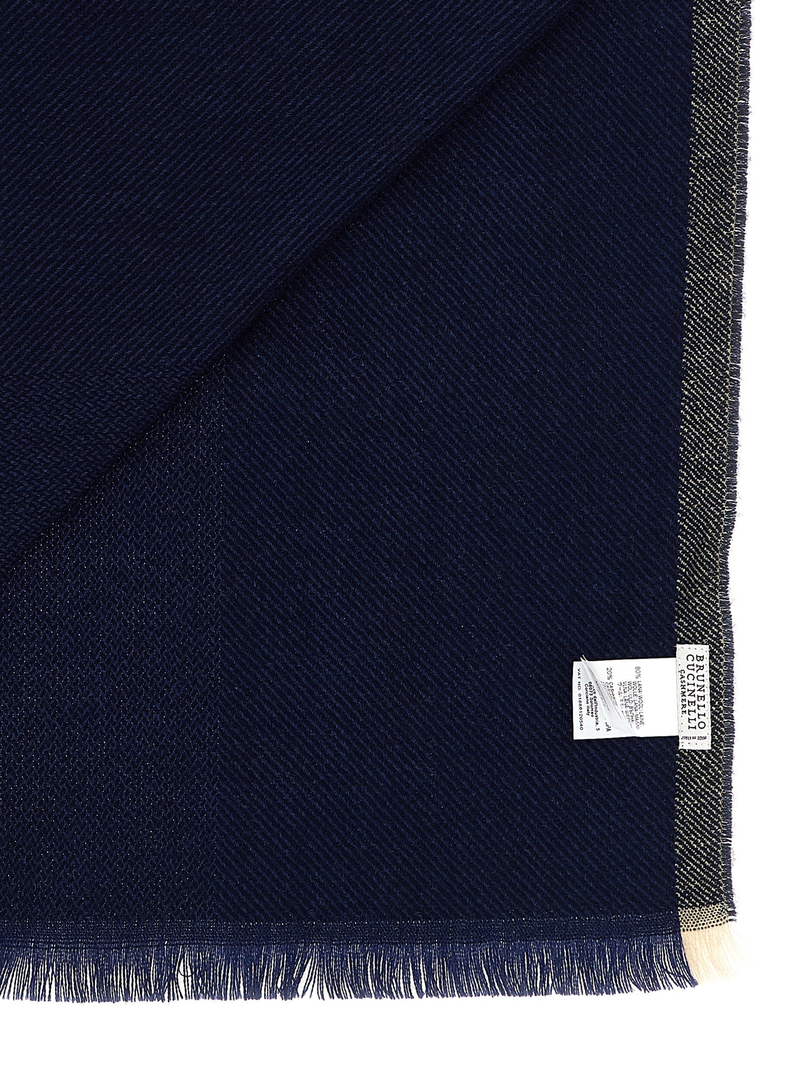 Brunello Cucinelli Blue Epitome Of Luxury And Elegance Mini Scarf blau