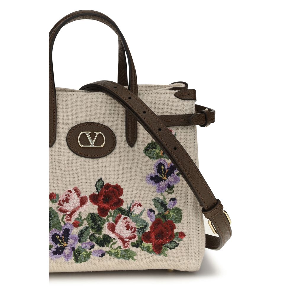 Valentino Garavani Beige 'Antibes' Mini Handbag