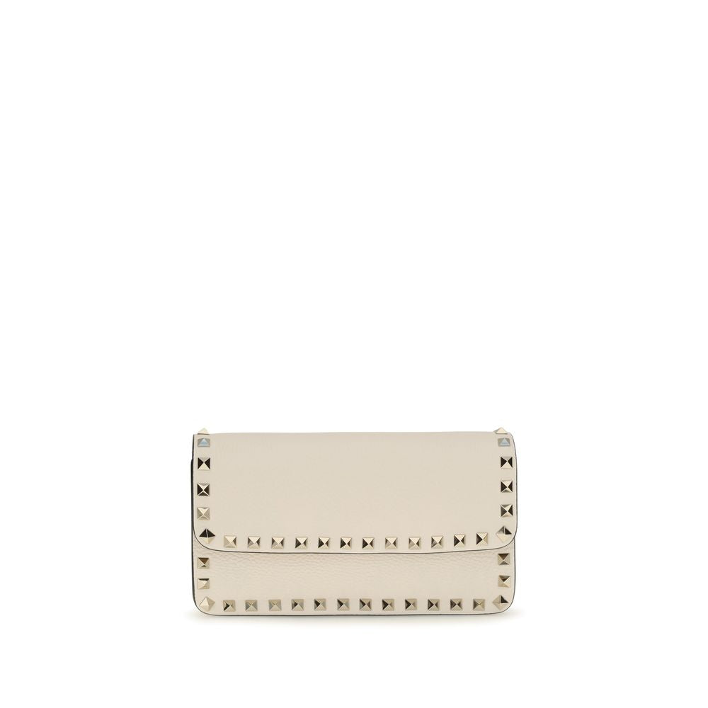 Valentino Garavani Beige 'Rockstud' Wallet