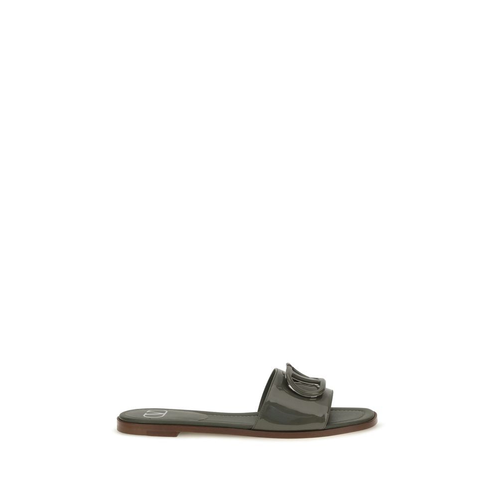 Valentino Garavani Bicolor 'Slip-On' Mini Sandals multicolor