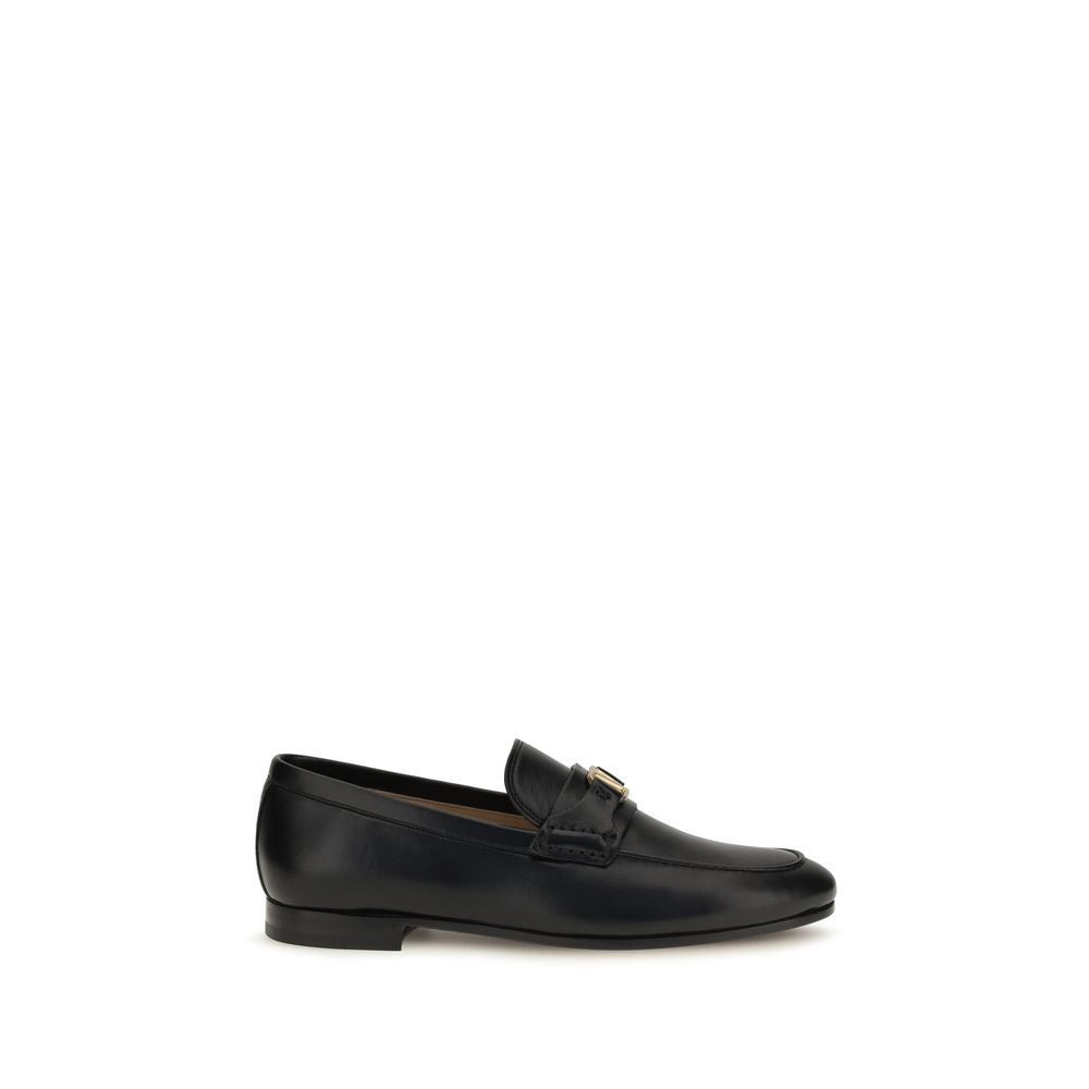Valentino Garavani Black 'Slip-On' Loafers schwarz