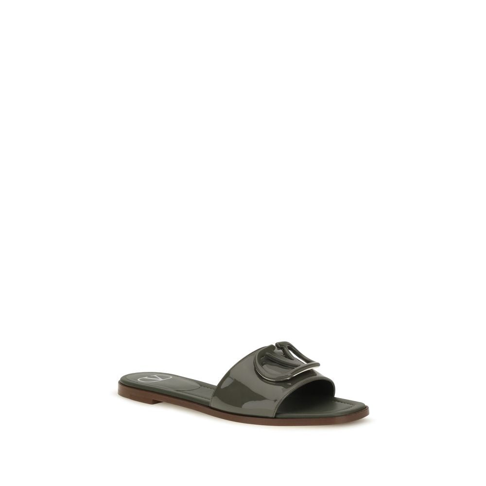 Valentino Garavani Bicolor 'Slip-On' Mini Sandals multicolor