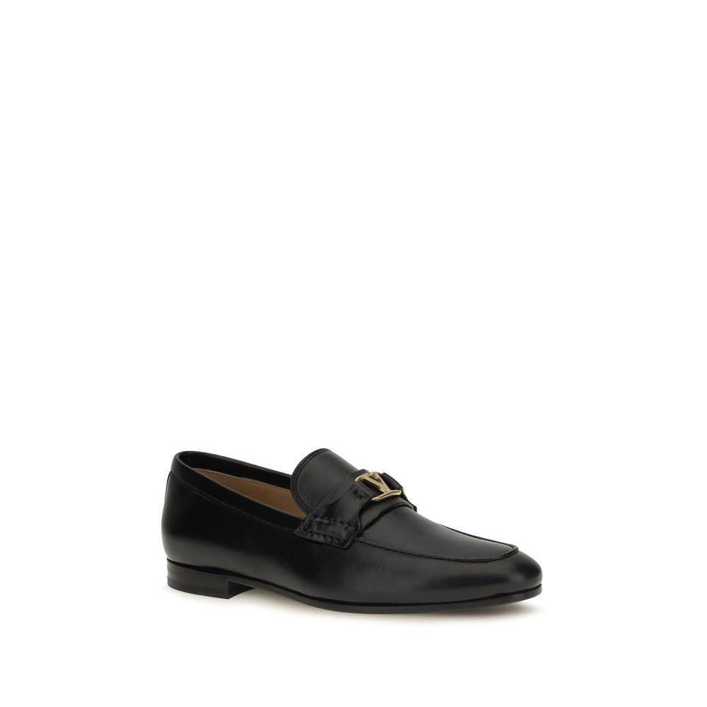 Valentino Garavani Black 'Slip-On' Loafers schwarz