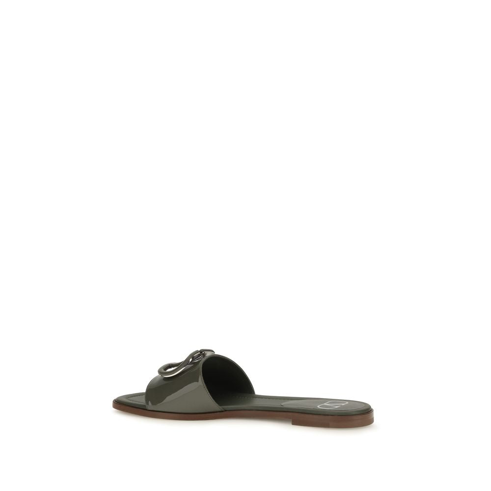 Valentino Garavani Bicolor 'Slip-On' Mini Sandals multicolor