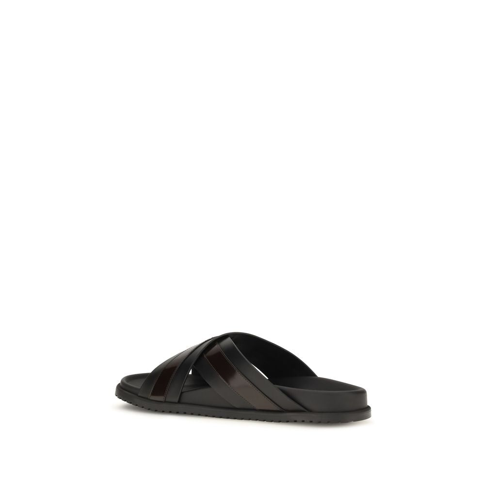 Dolce & Gabbana Black 'Eva' Sandals schwarz
