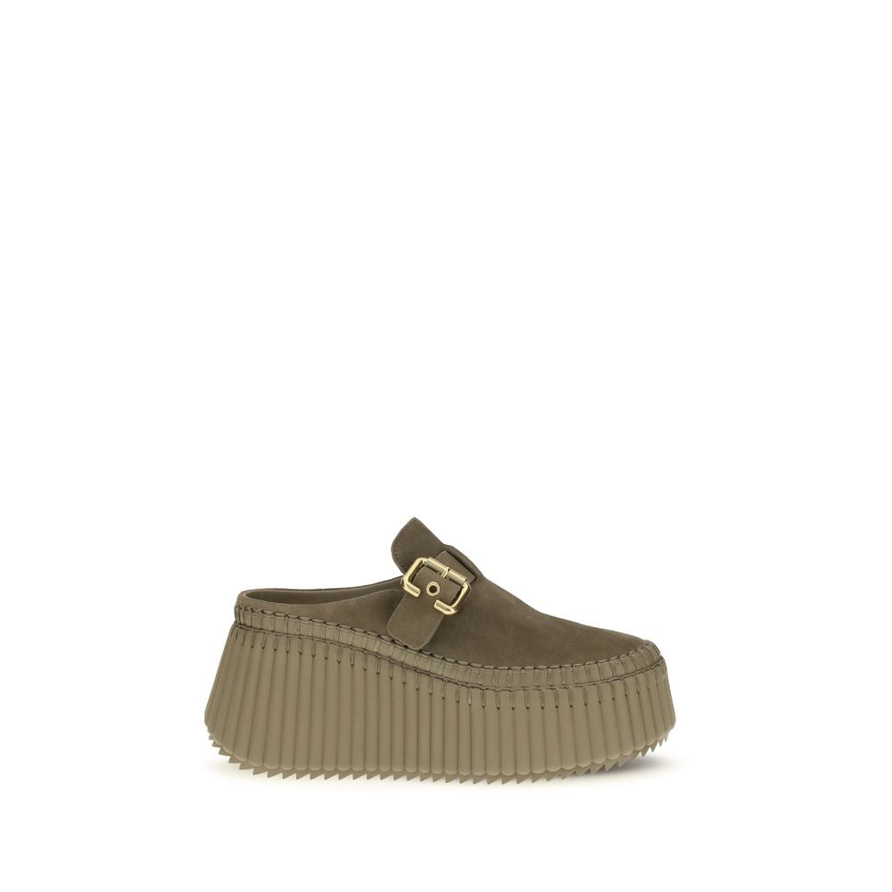 Chloé Bicolor 'Slip-On' 'Platform' Mules multicolor
