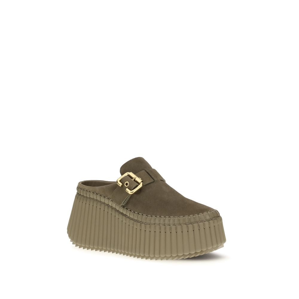 Chloé Bicolor 'Slip-On' 'Platform' Mules multicolor